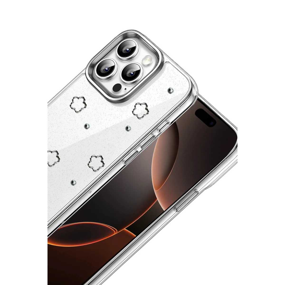 iPhone 16 Pro Fiyonk Desenli Kapak - Desen 2