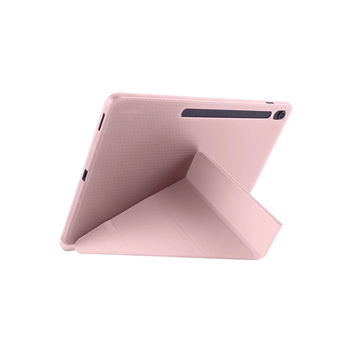 iPad Pro 11 (2024) Kılıf Kalemlikli Hugo Tablet Kılıfı - Rose Gold