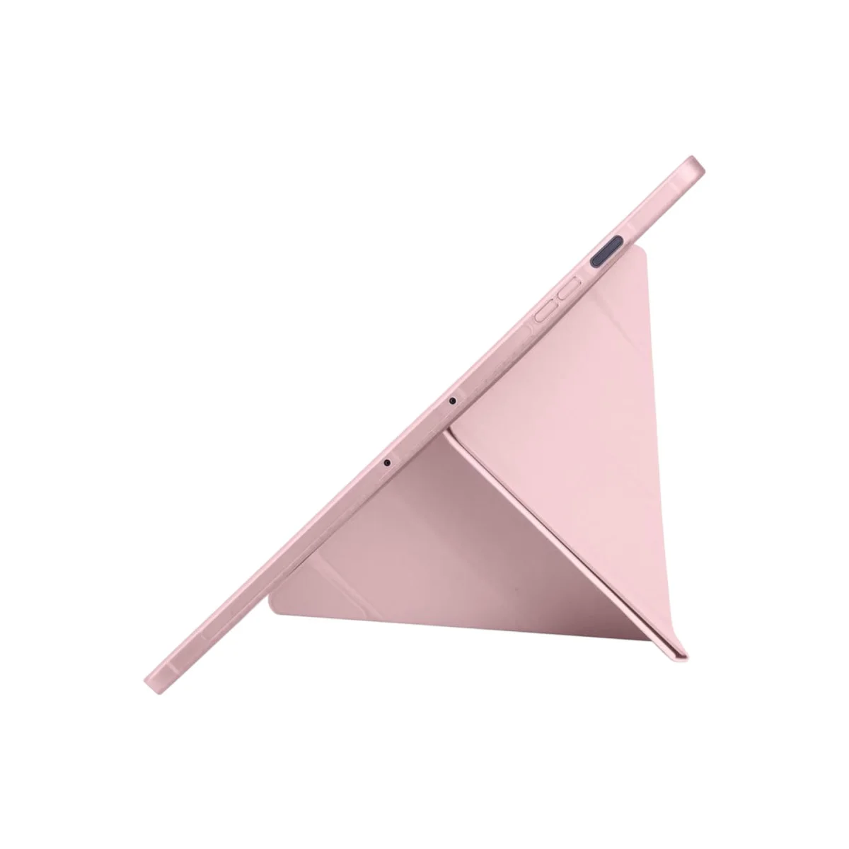 iPad Pro 13 (2024) Kılıf Kalemlikli Hugo Tablet Kılıfı - Rose Gold