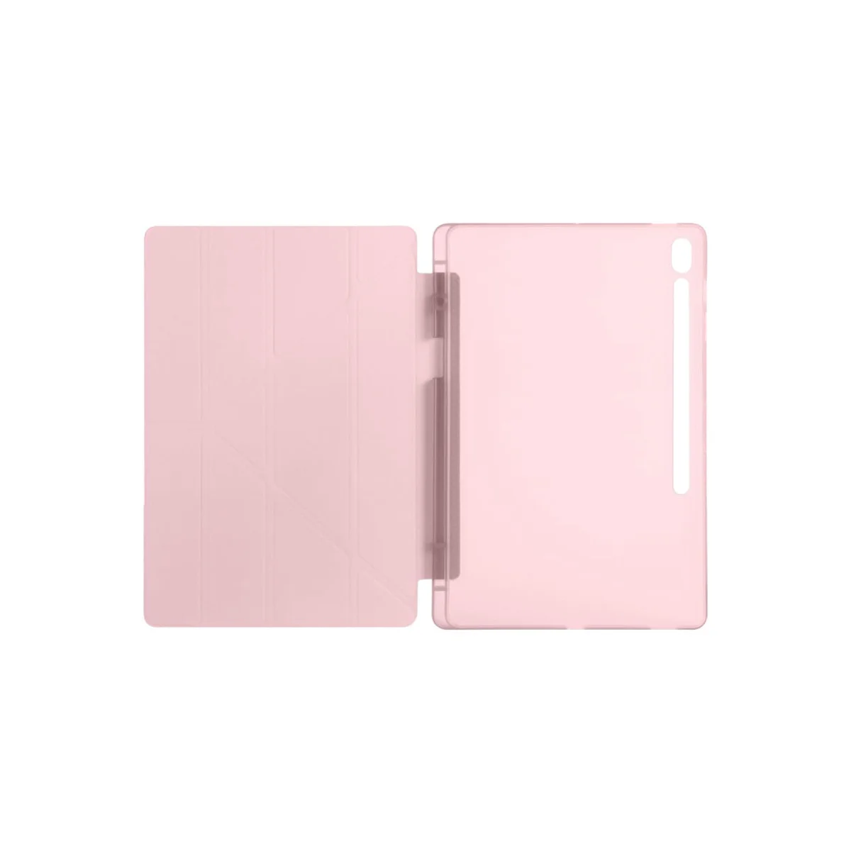 iPad Pro 13 (2024) Kılıf Kalemlikli Hugo Tablet Kılıfı - Rose Gold