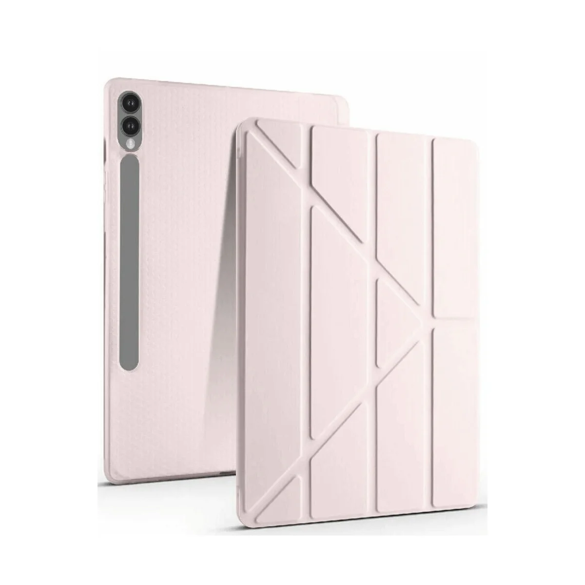 Galaxy X510 Tab S9 FE 11 Kılıf Kalemlikli Mars Tablet Kılıfı - Rose Gold