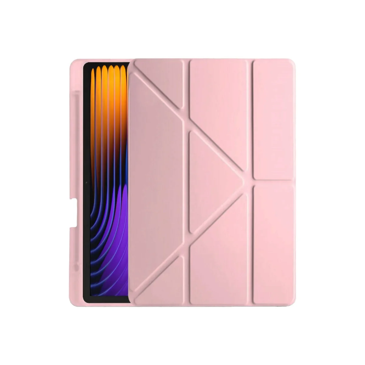 Pad 7 Pro Kılıf Kalemlikli Mars Tablet Kılıfı - Rose Gold