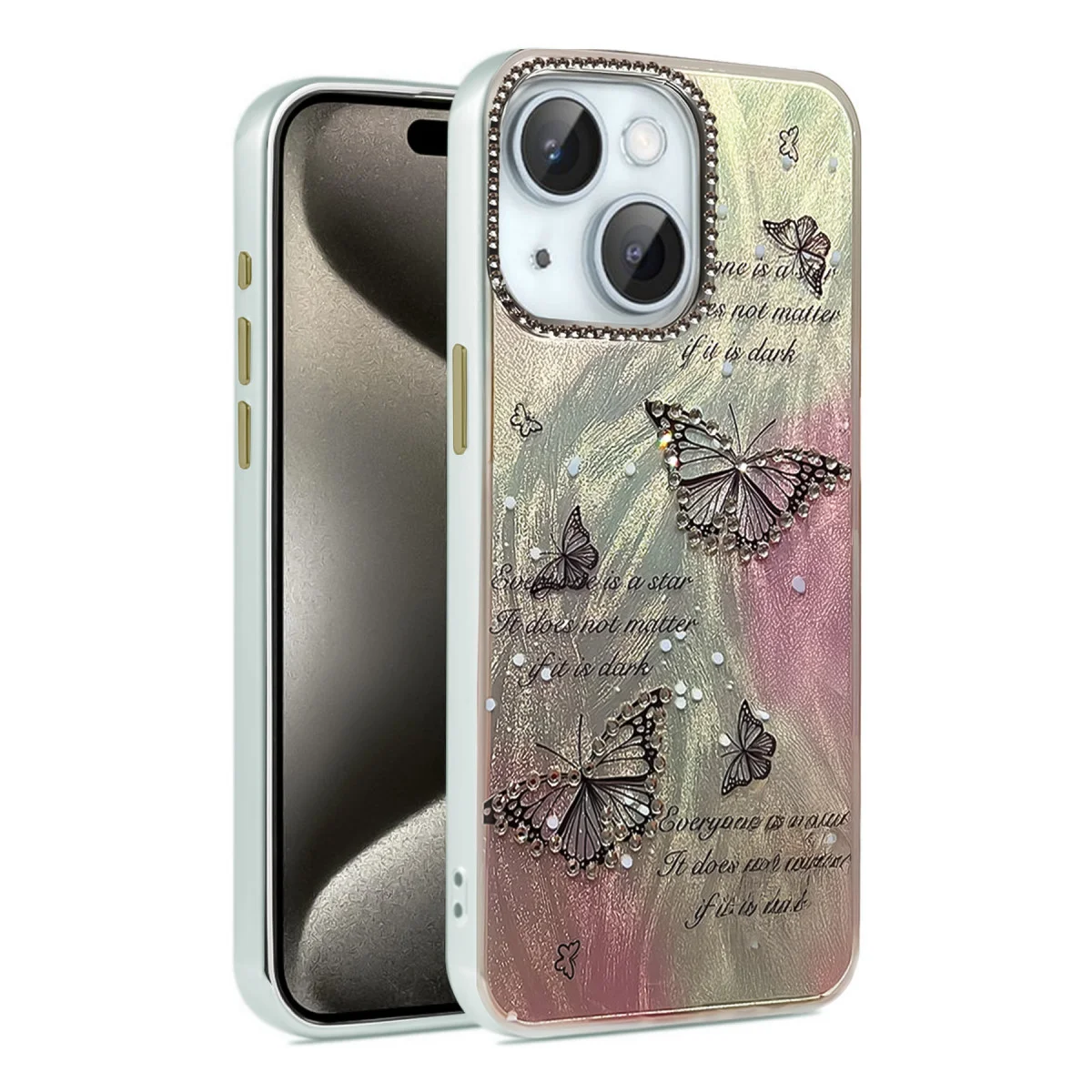 iPhone 14 Kılıf Blade Aynalı Desenli Kapak - Desen 6