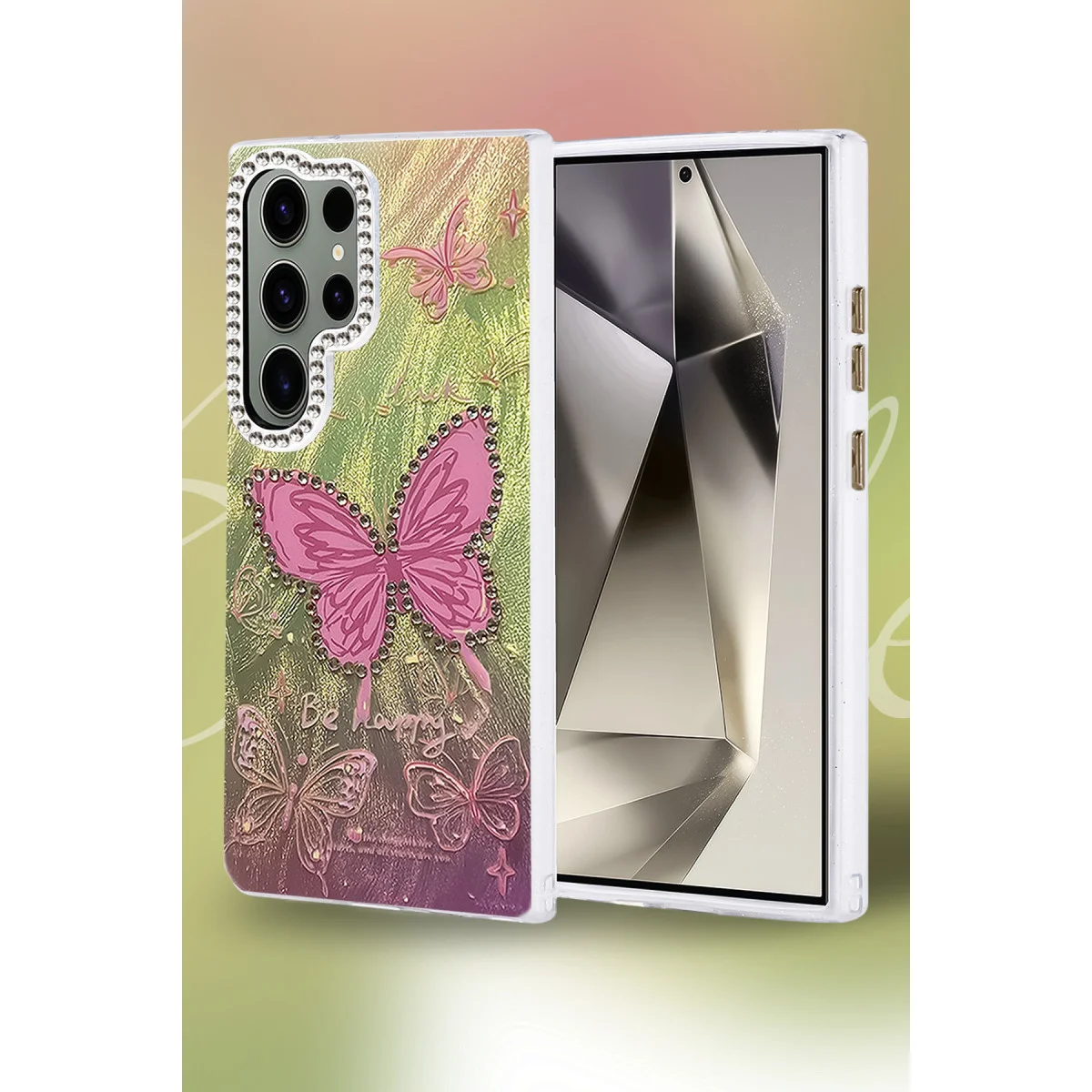 Galaxy S24 Ultra Kılıf Blade Aynalı Desenli Kapak - Desen 7
