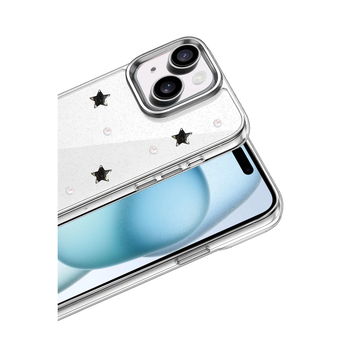 iPhone 15 Plus Fiyonk Desenli Kapak - Desen 7