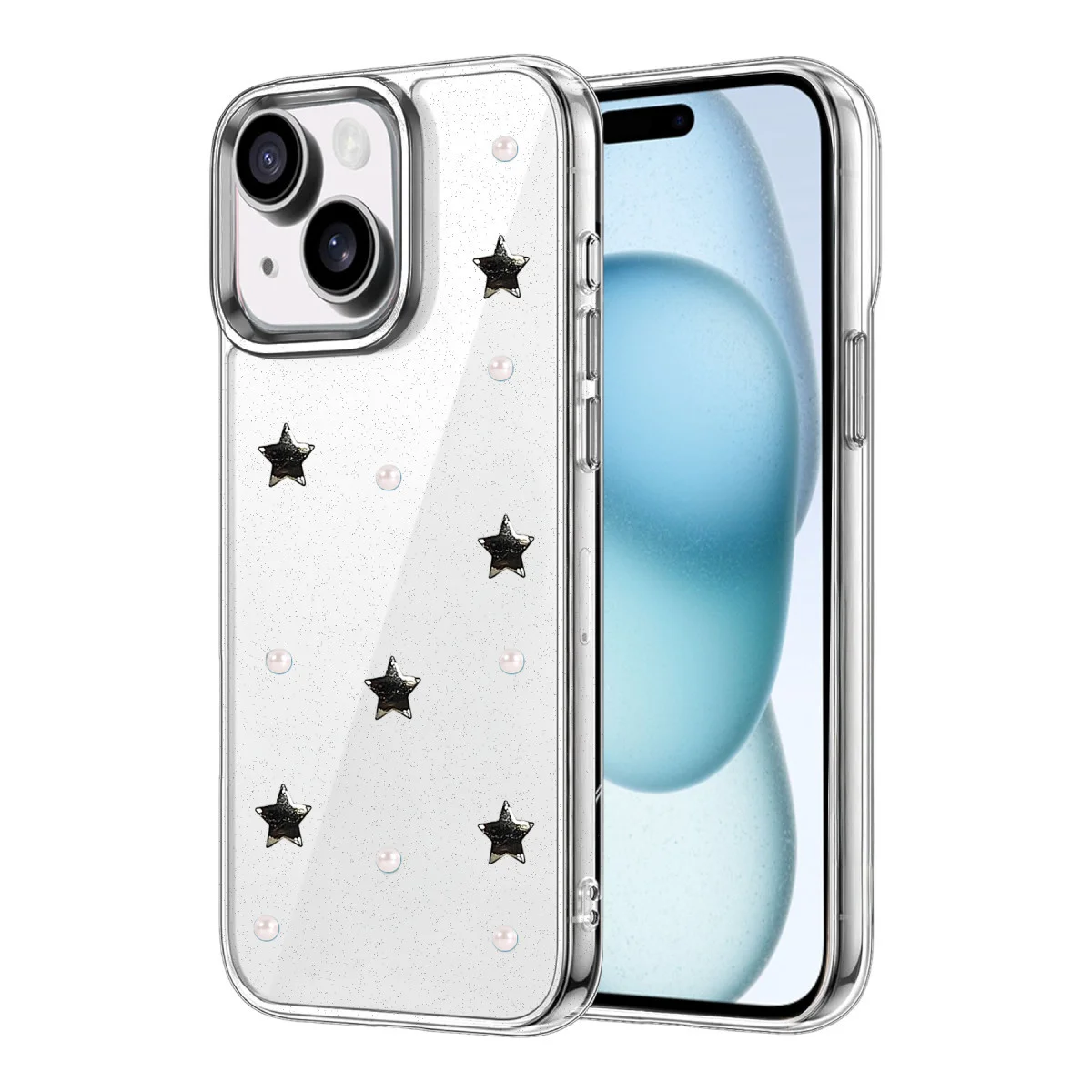 iPhone 15 Plus Fiyonk Desenli Kapak - Desen 7