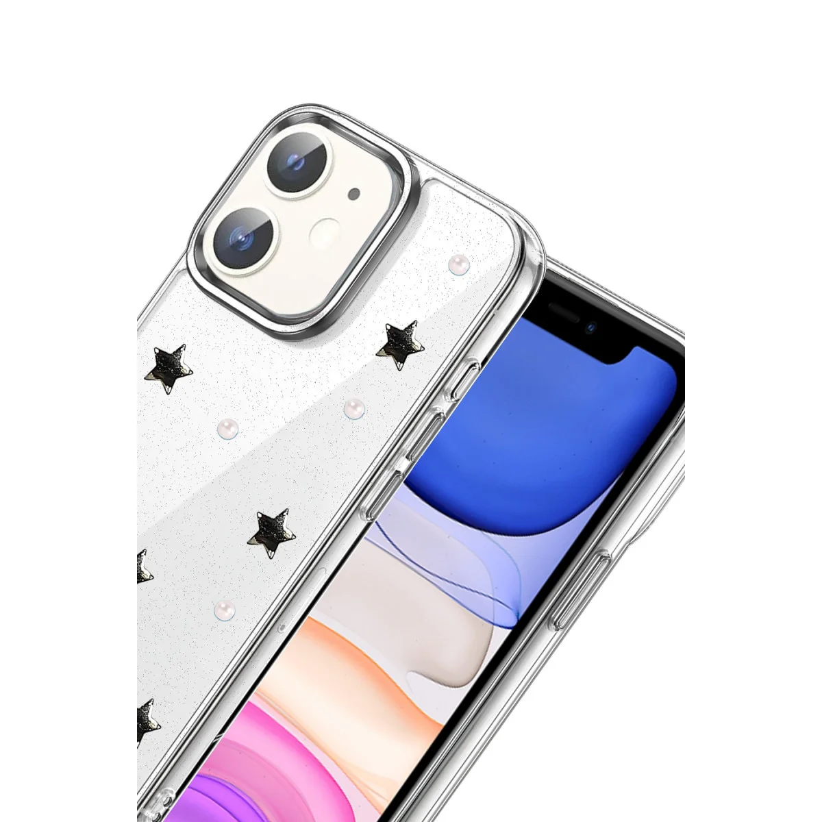 iPhone 12 Fiyonk Desenli Kapak - Desen 7