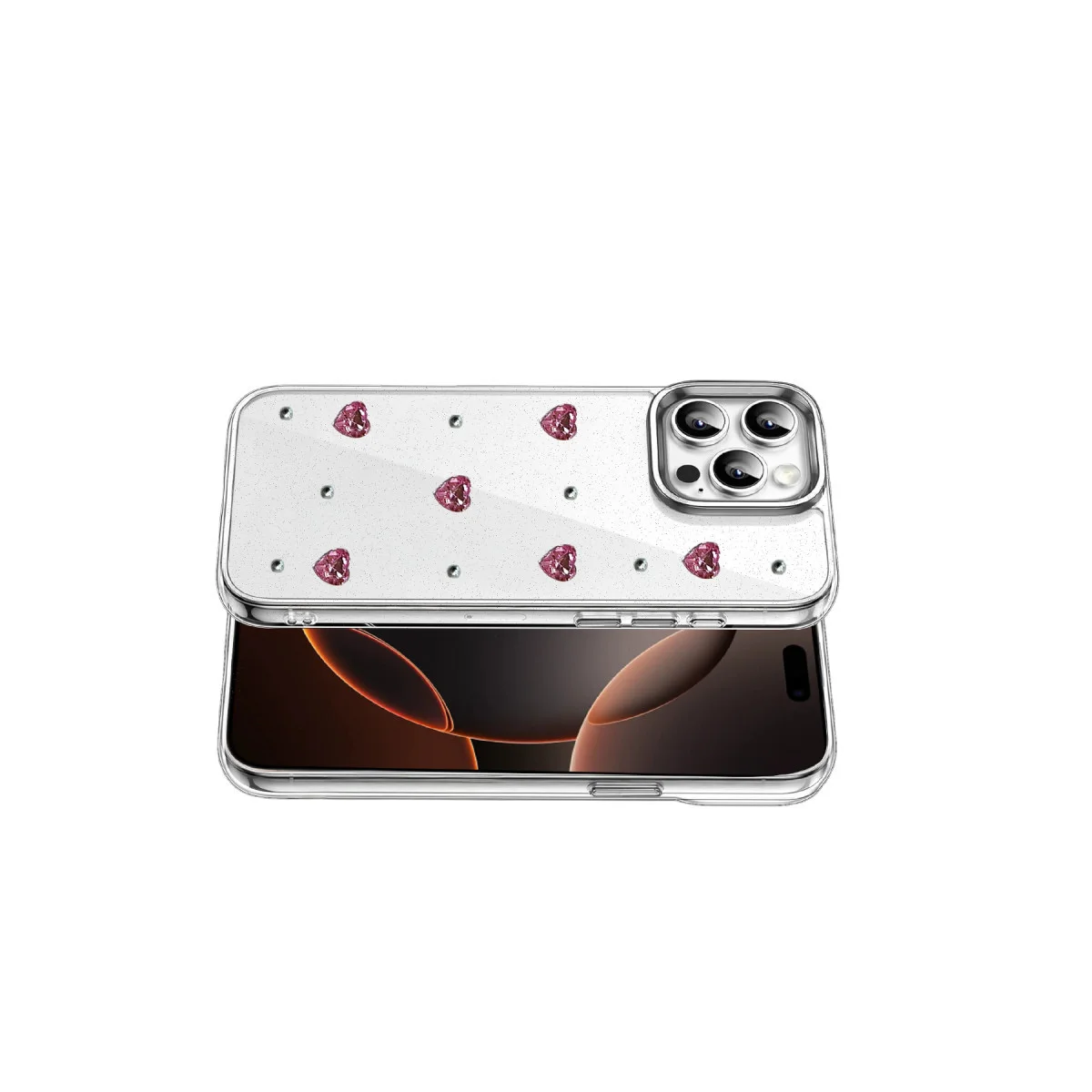 iPhone 16 Pro Fiyonk Desenli Kapak - Desen 3