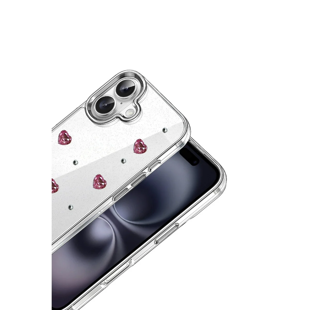 iPhone 16 Plus Fiyonk Desenli Kapak - Desen 3