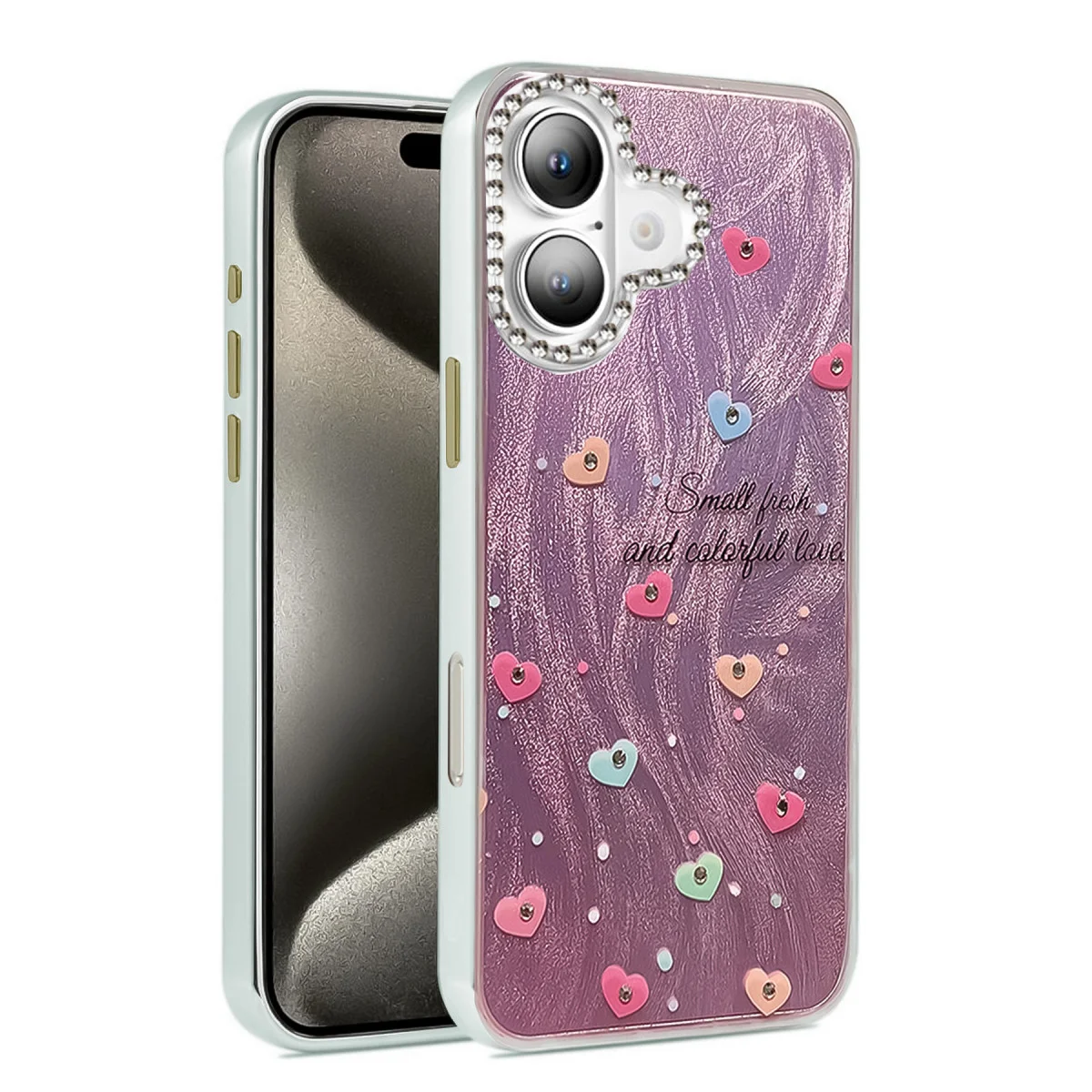 iPhone 16 Kılıf Blade Aynalı Desenli Kapak - Desen 8