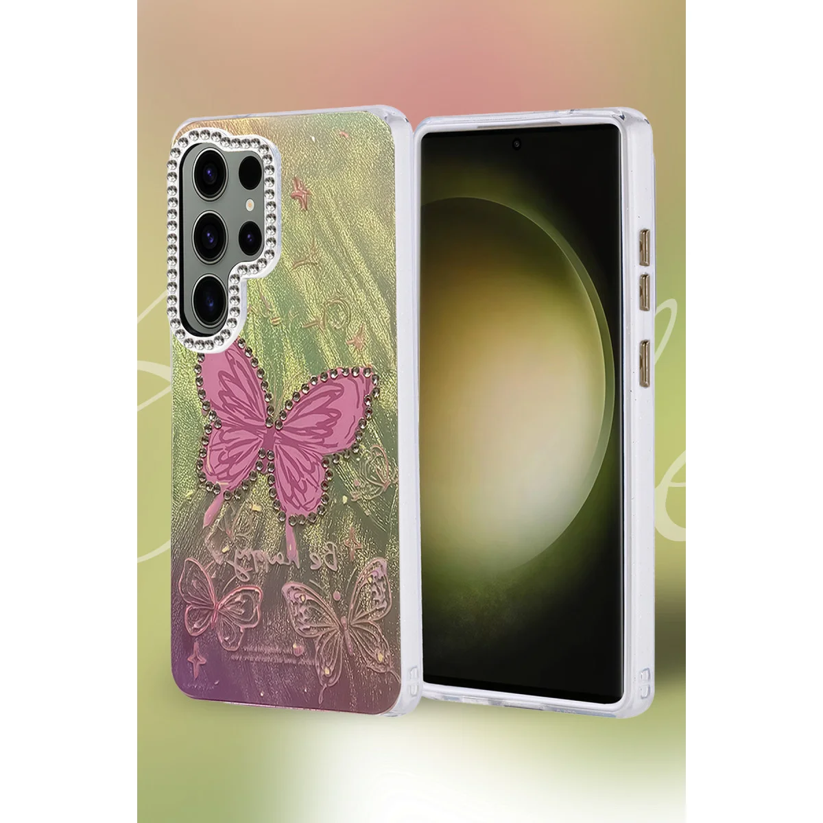 Galaxy S25 Ultra Kılıf Blade Aynalı Desenli Kapak - Desen 8