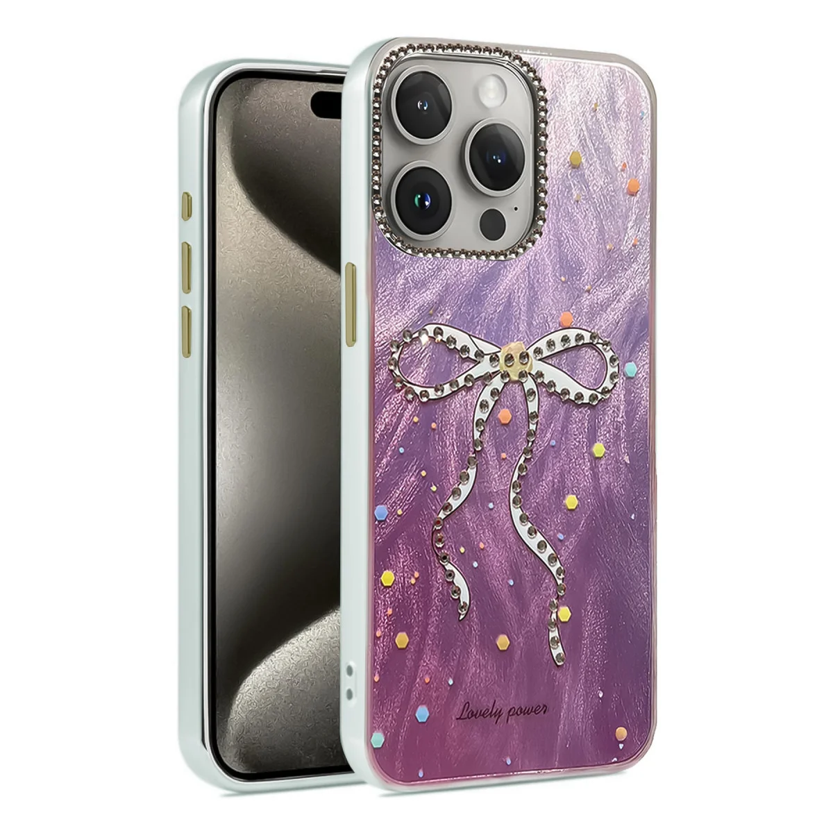 iPhone 15 Pro Kılıf Blade Aynalı Desenli Kapak - Desen 1