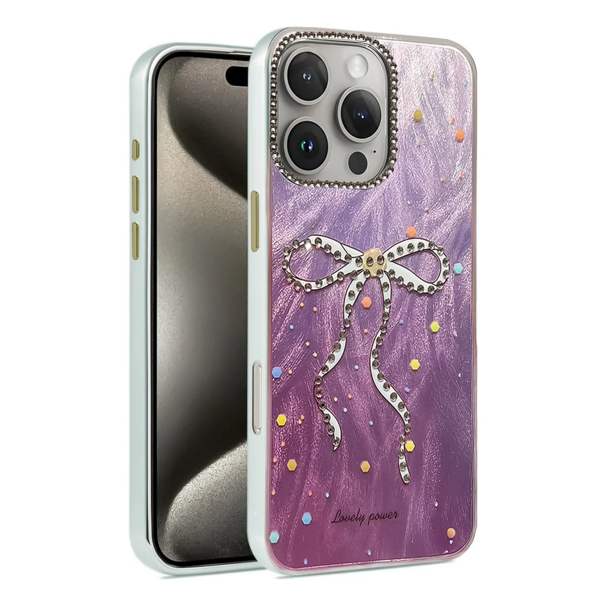 iPhone 16 Pro Kılıf Blade Aynalı Desenli Kapak - Desen 1