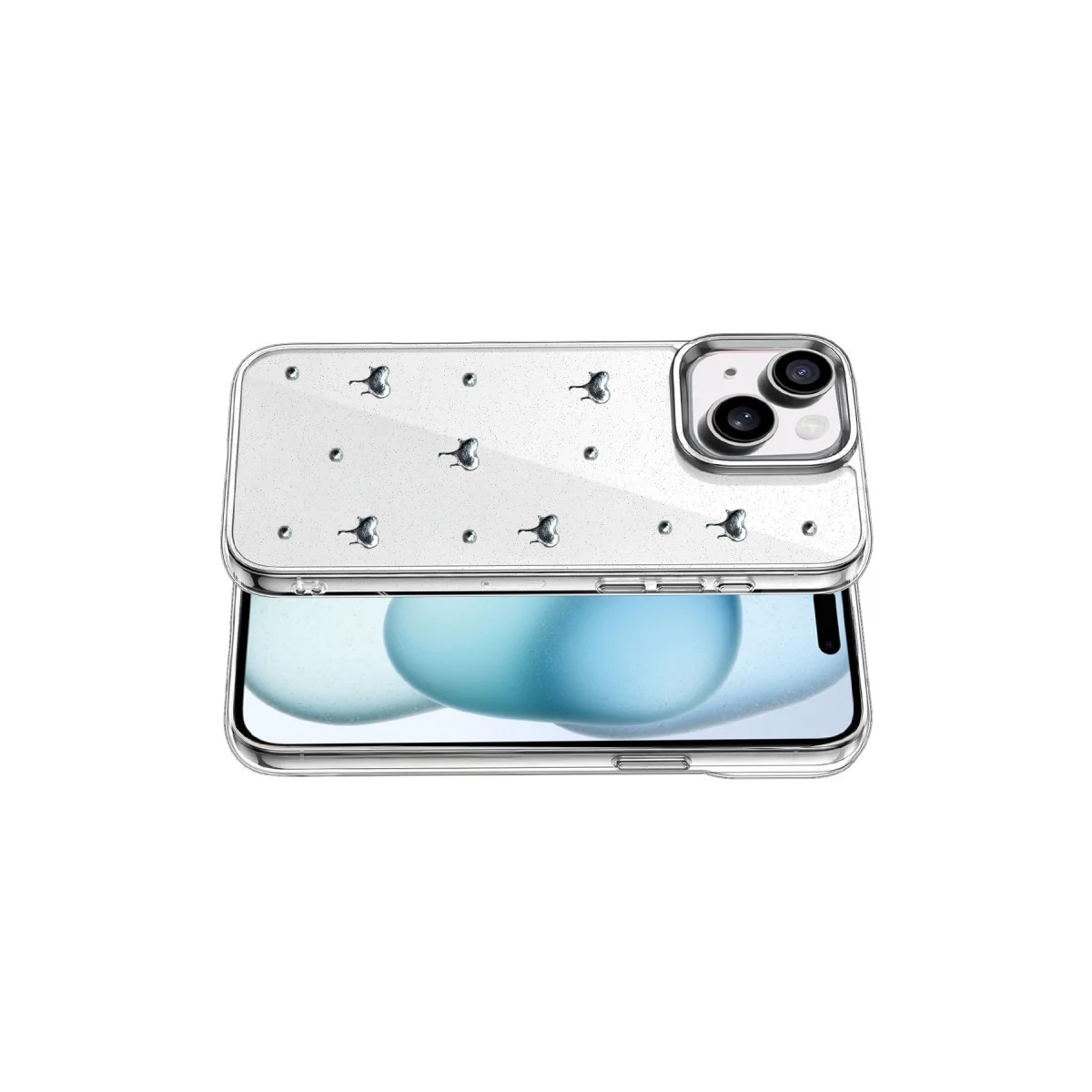 iPhone 15 Fiyonk Desenli Kapak - Desen 1