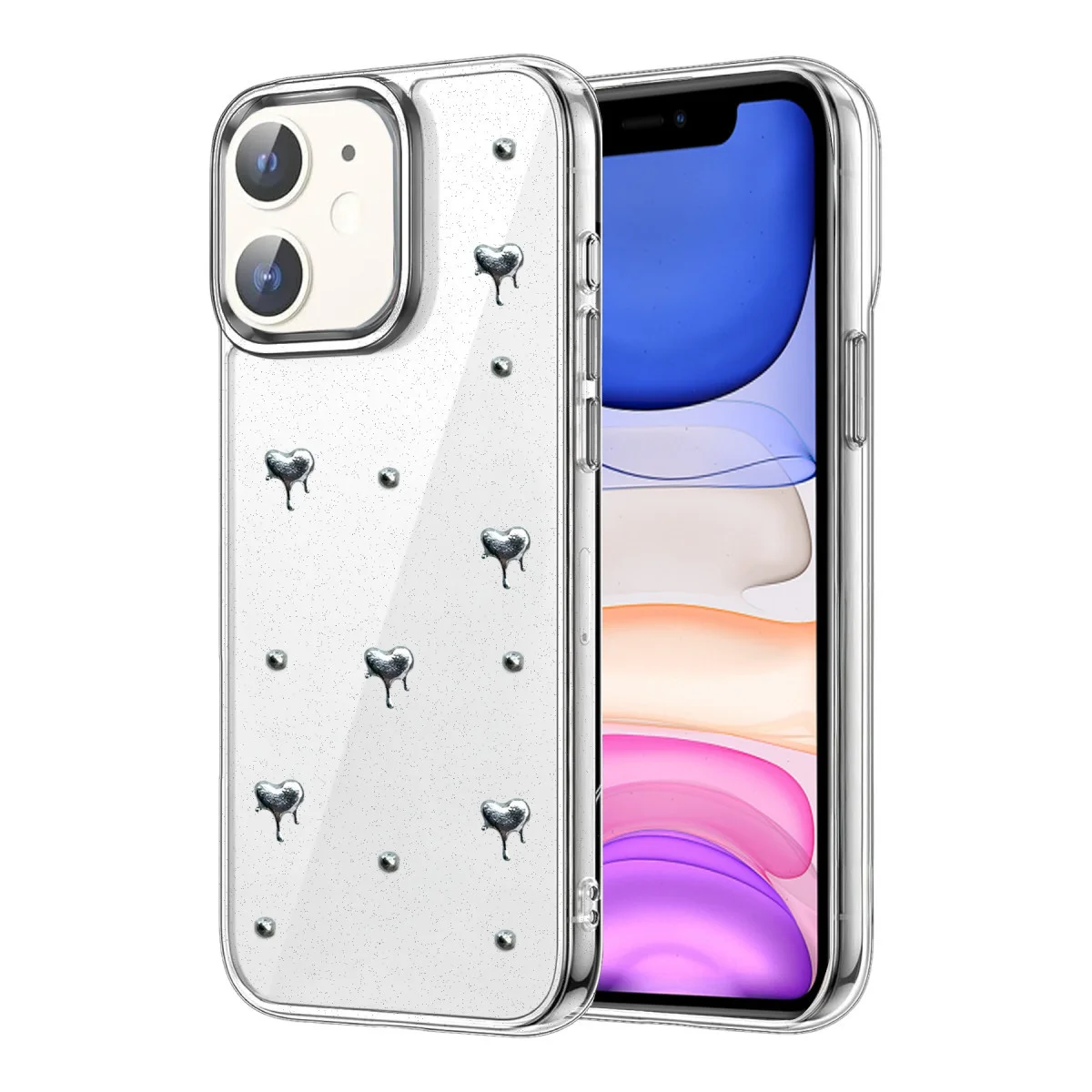 iPhone 12 Fiyonk Desenli Kapak - Desen 1