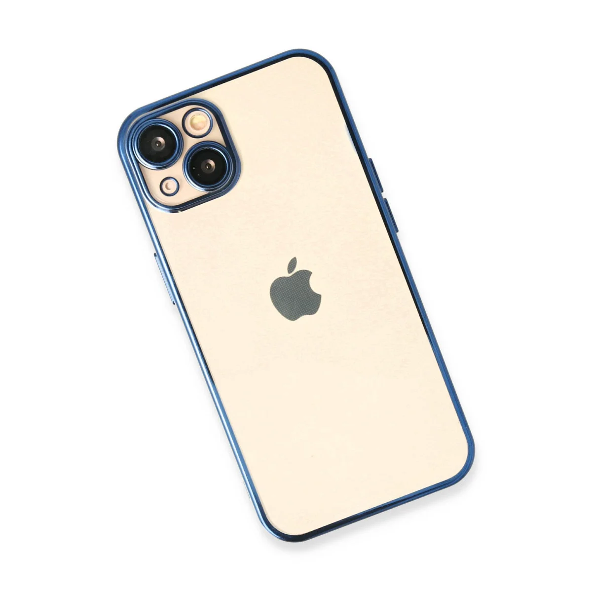 iPhone 13 Kılıf Razer Lensli Silikon - Açık Mavi