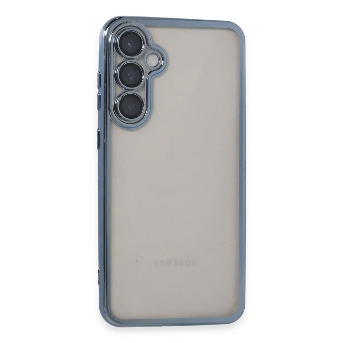 Galaxy S23 FE Kılıf Razer Lensli Silikon - Açık Mavi