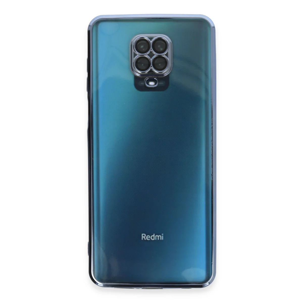 Redmi Note 9 Pro Kılıf Razer Lensli Silikon - Açık Mavi