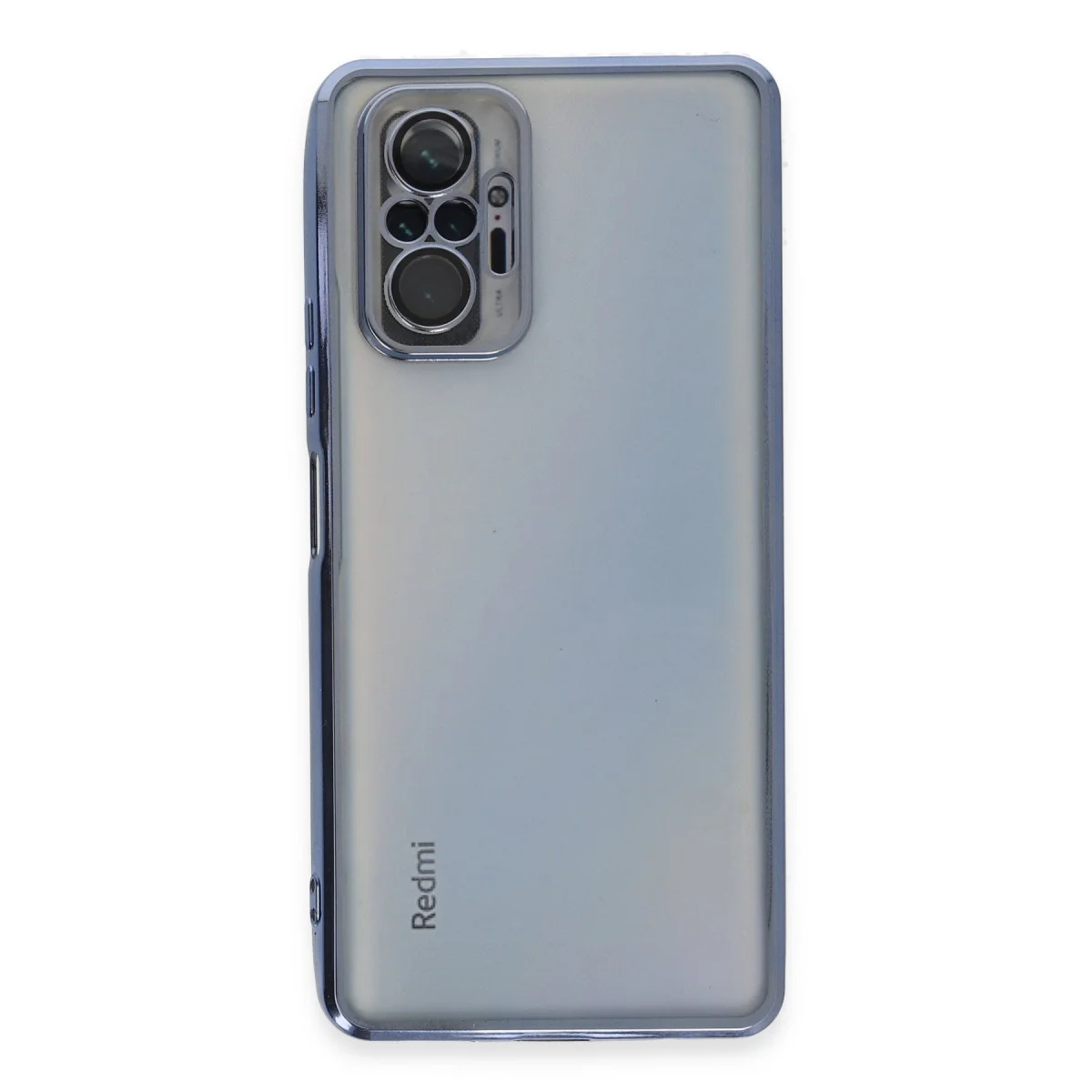Redmi Note 10 Pro Kılıf Razer Lensli Silikon - Açık Mavi