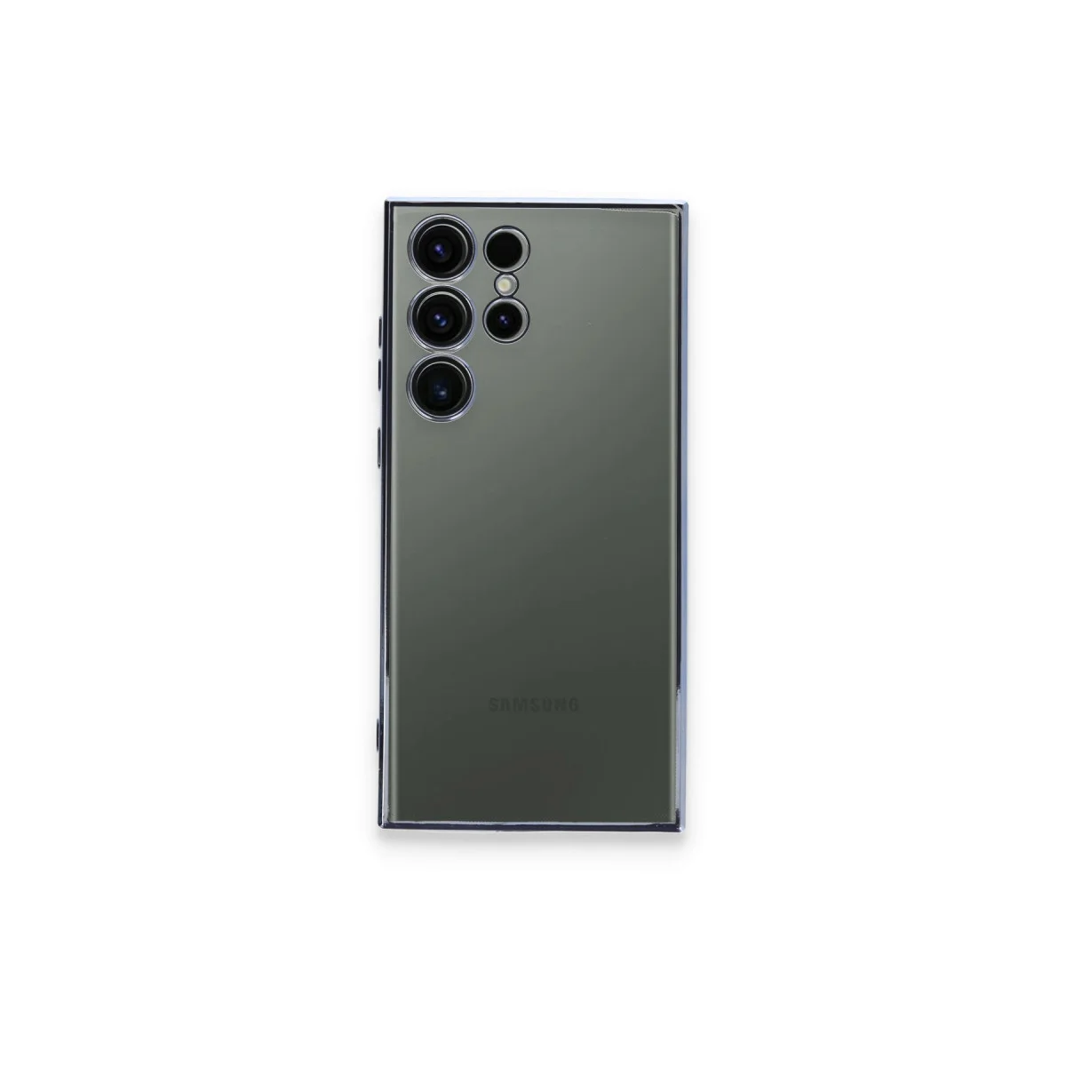 Galaxy S23 Ultra Kılıf Razer Lensli Silikon - Açık Mavi