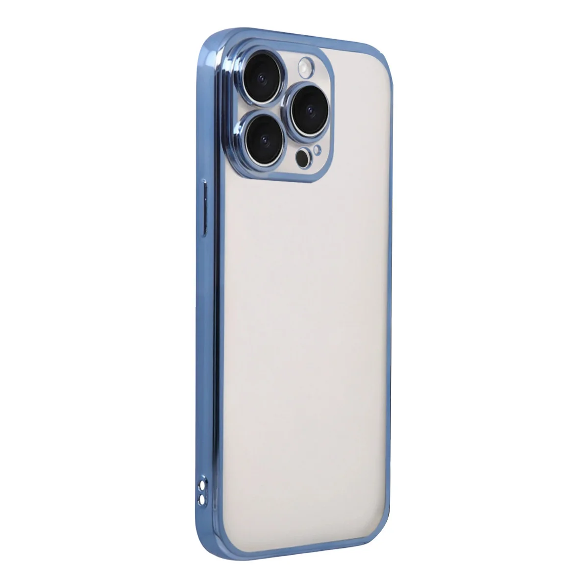 iPhone 15 Pro Max Razer Lensli Silikon - Açık Mavi