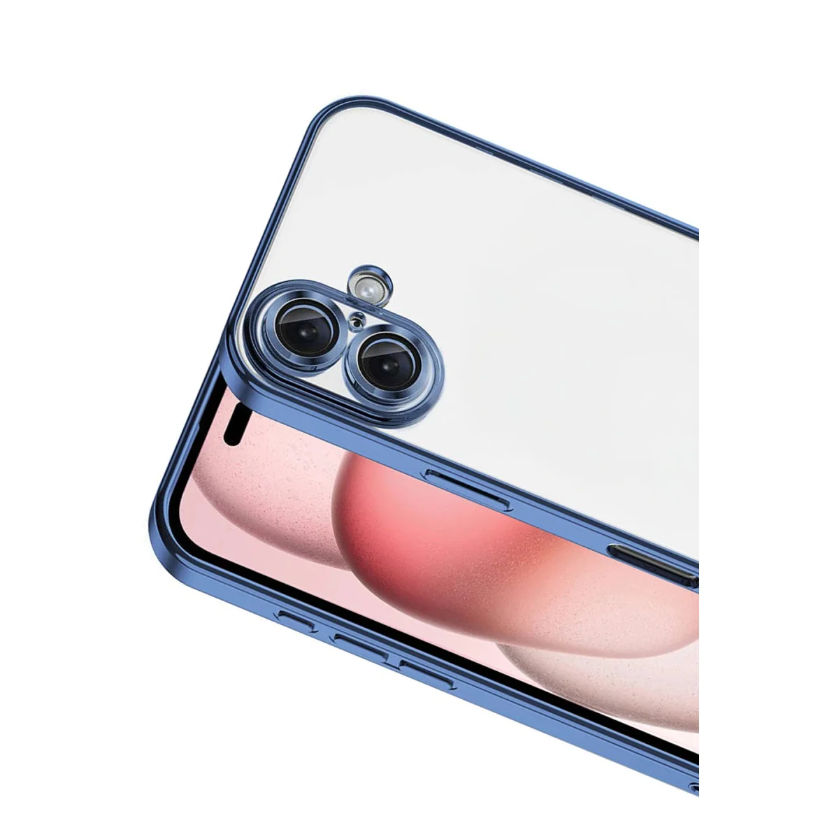iPhone 17 Razer Lensli Silikon - Açık Mavi