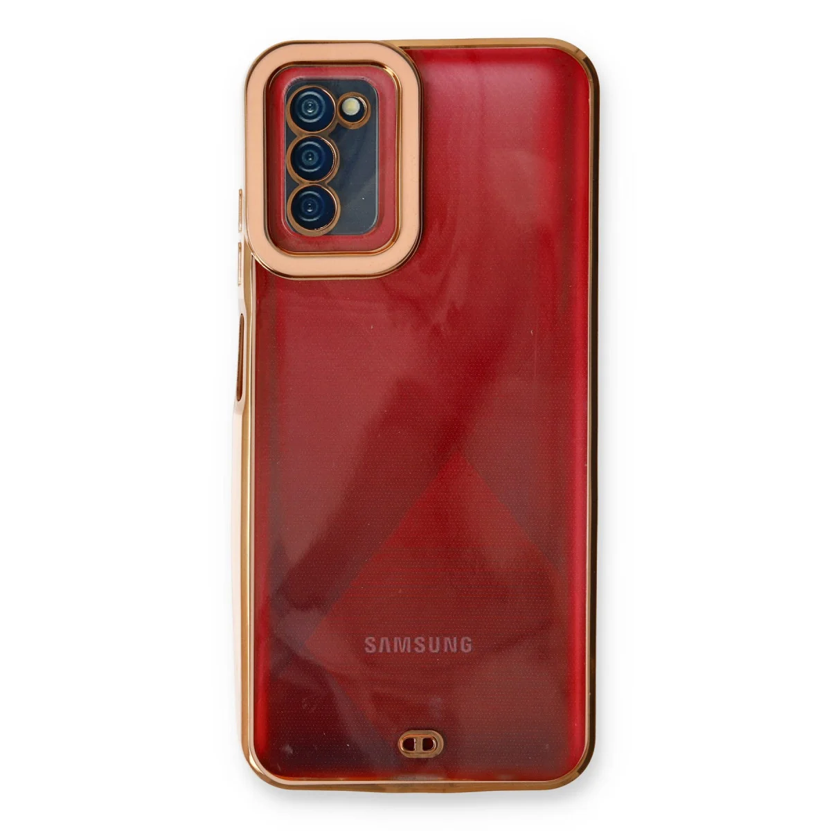 Galaxy A03S Kılıf Liva Lens Silikon - Rose