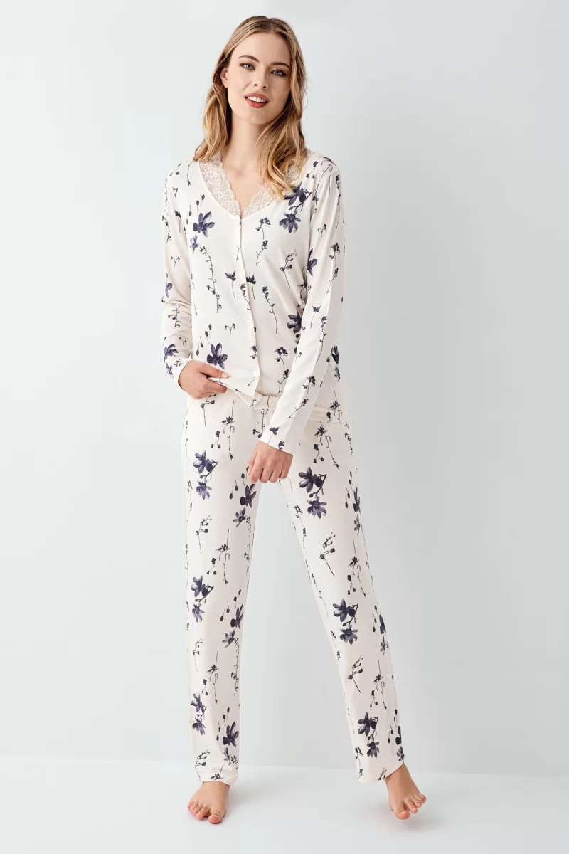 Arnetta 3410-S Kadın Uzun Kol Pijama Takım