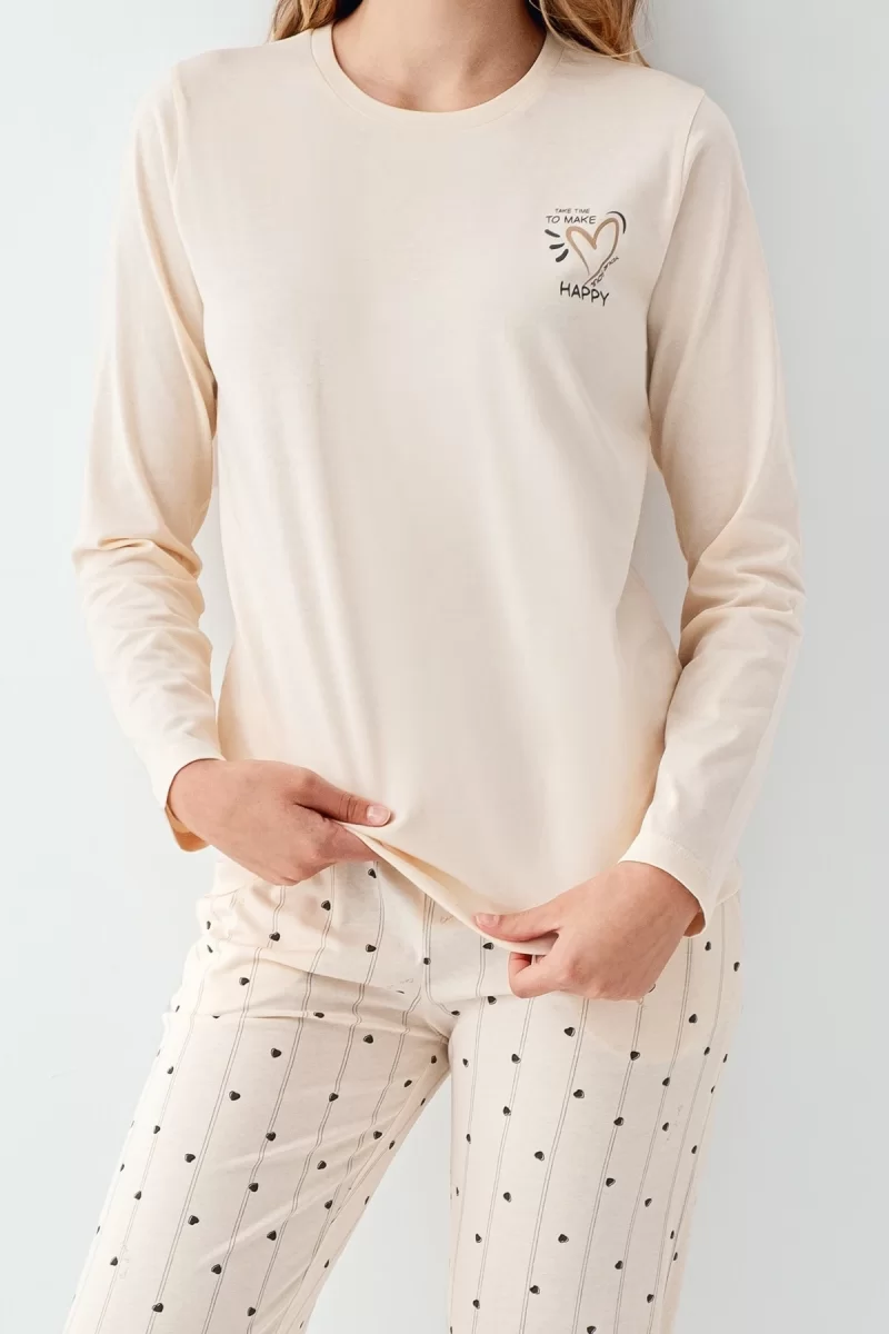 Arnetta 3434-S Kadın Uzun Kol Pijama Takım