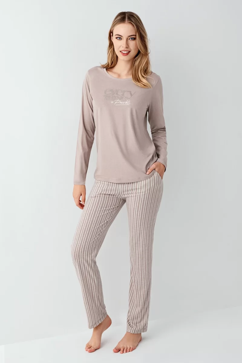 Arnetta 3424-S Kadın Uzun Kol Pijama Takım