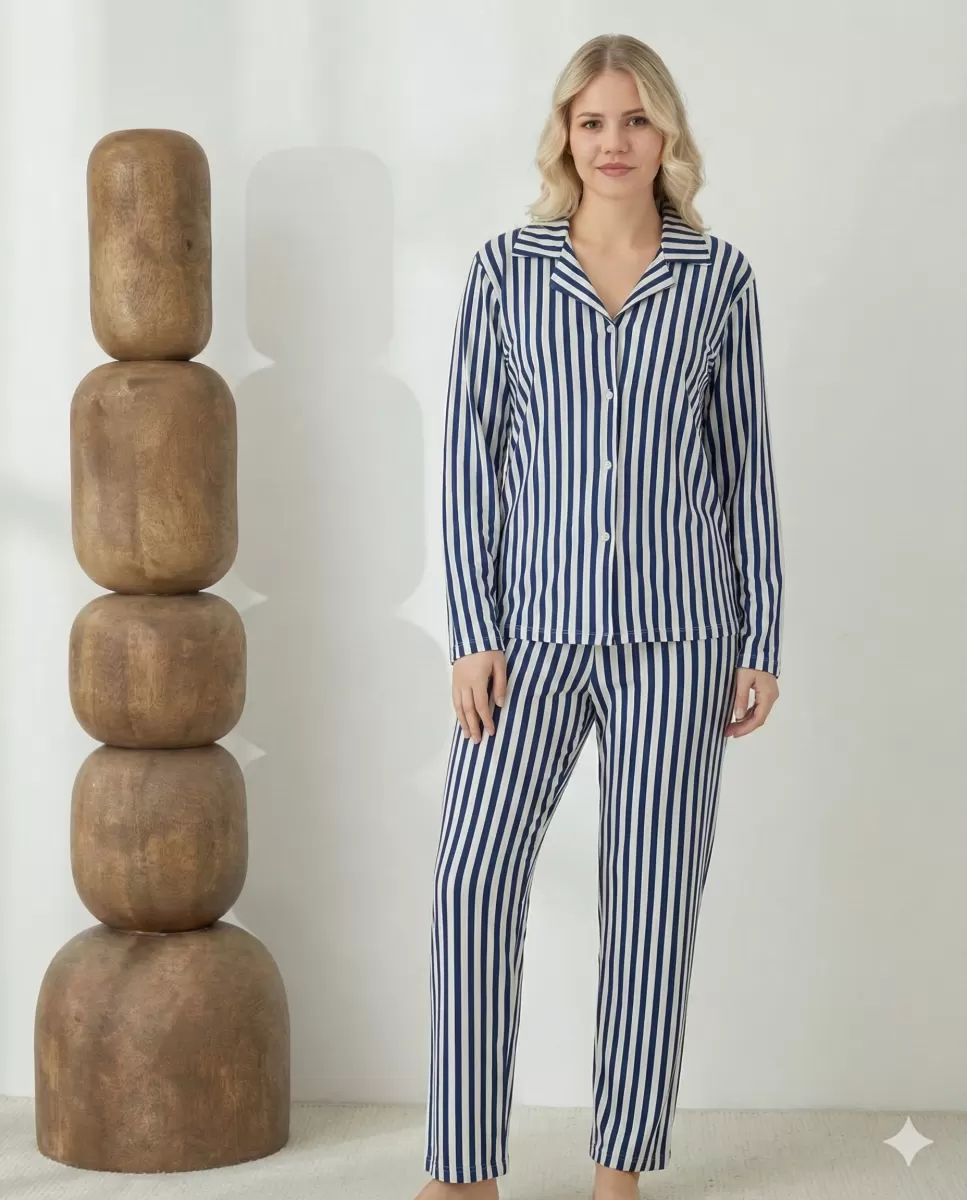 Boyraz 02286 Kadın Süet Uzun Kol Pijama Takımı