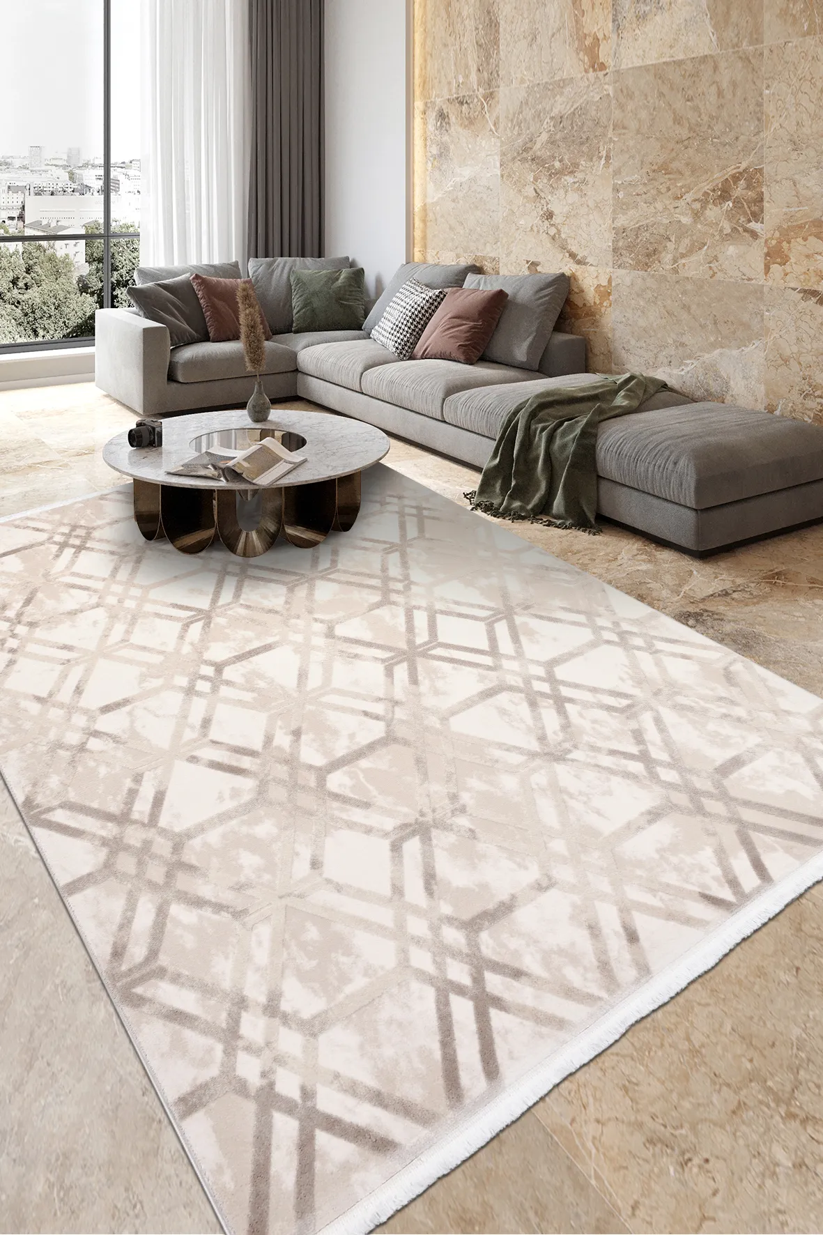 YoudayHomeCollection GASPİNA Model Halı 100X100