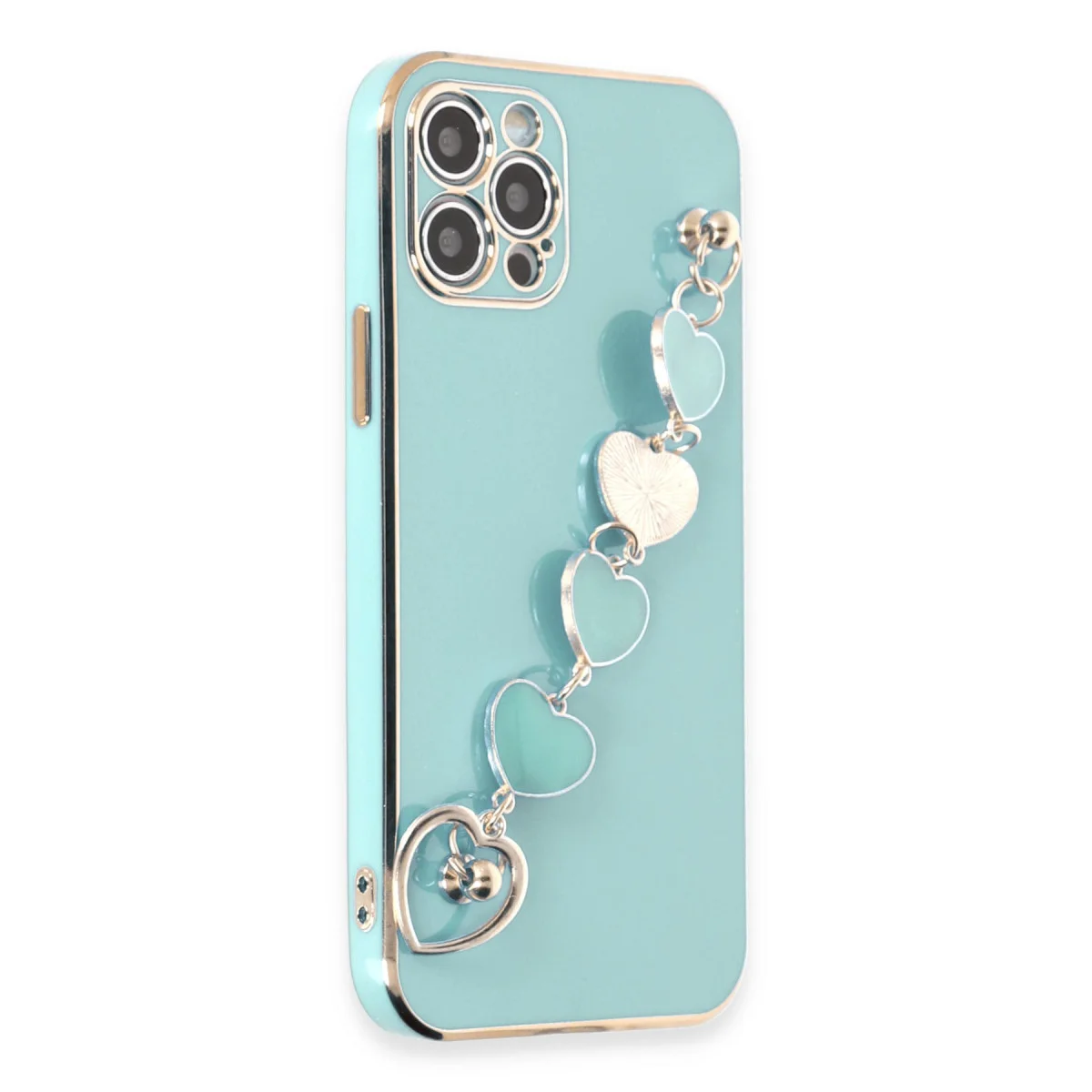 iPhone 12 Pro Kılıf Esila Silikon - Su Yeşili