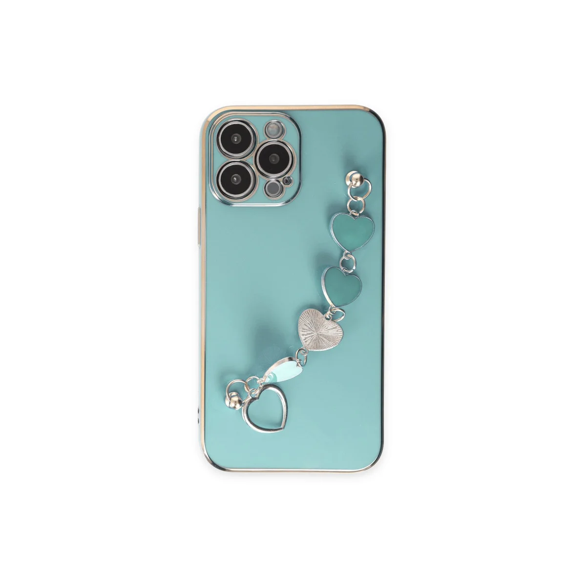 iPhone 14 Pro Kılıf Esila Silikon - Su Yeşili