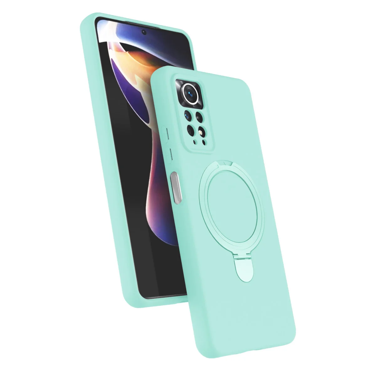 Redmi Note 12 Pro 4G Regal Magsafe Standlı Kapak - Su Yeşili