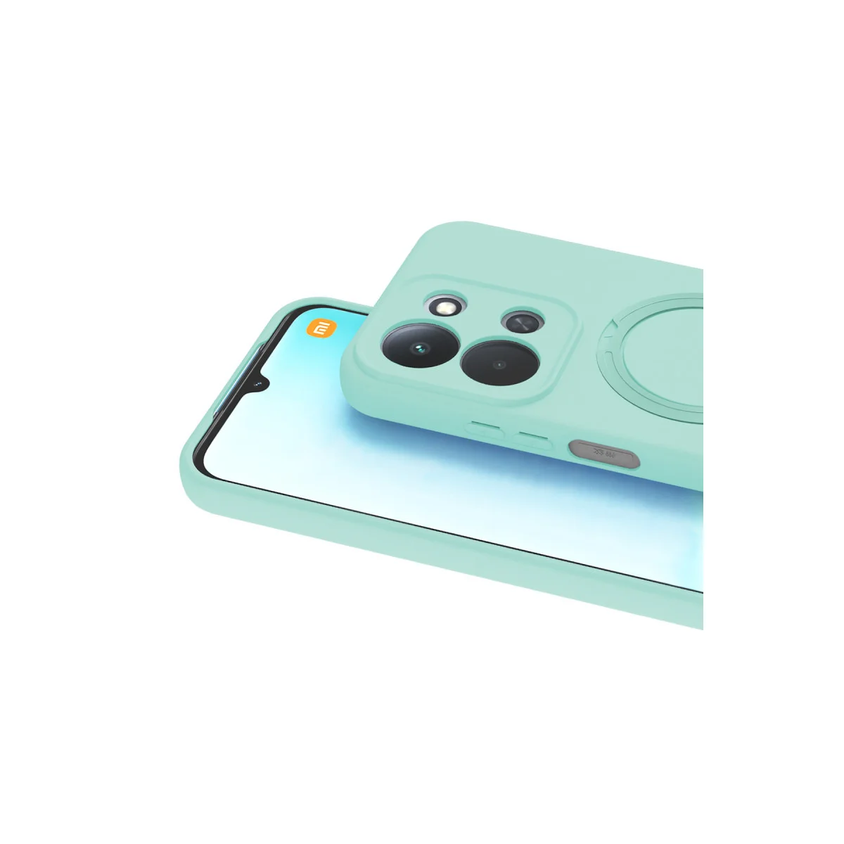 Redmi 15C 4G Regal Magsafe Standlı Kapak - Su Yeşili
