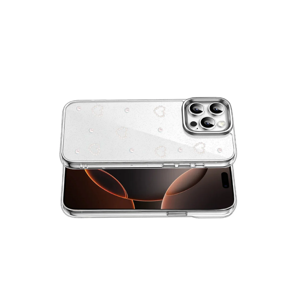 iPhone 15 Pro Fiyonk Desenli Kapak - Desen 10