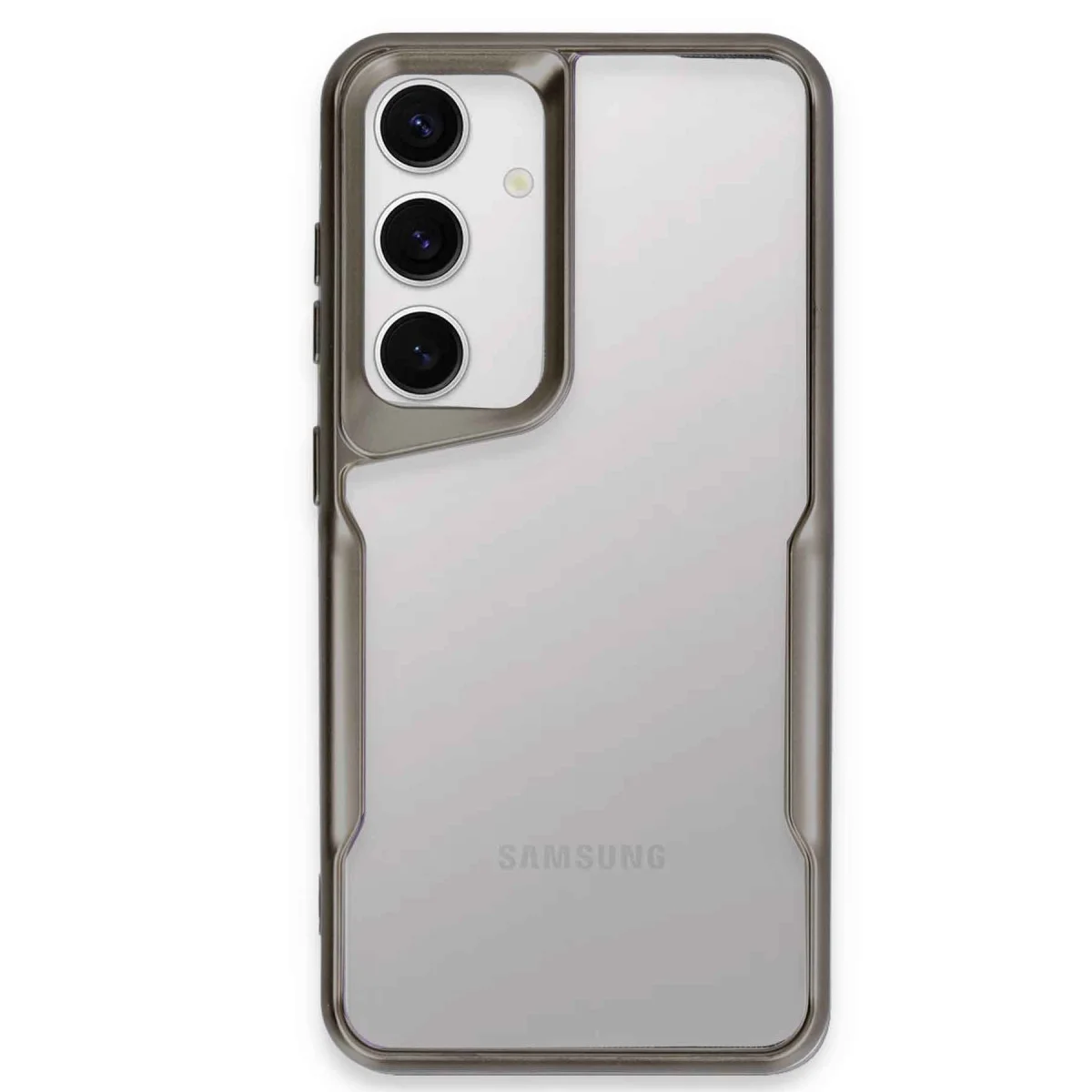 Galaxy S24 Kılıf Boyi Silikon Kapak - Titan Gri