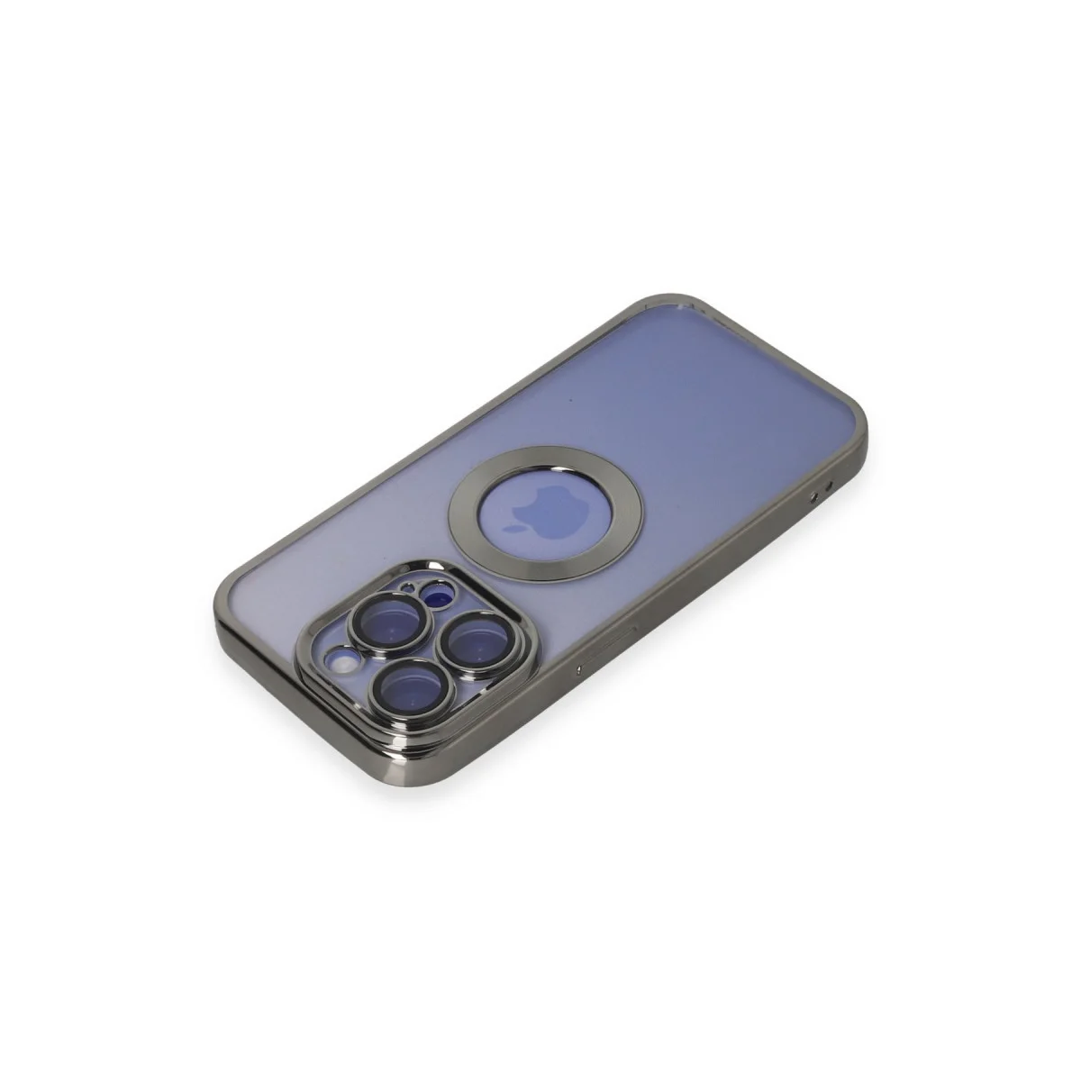 iPhone 15 Pro Kılıf Slot Silikon - Titan Gri