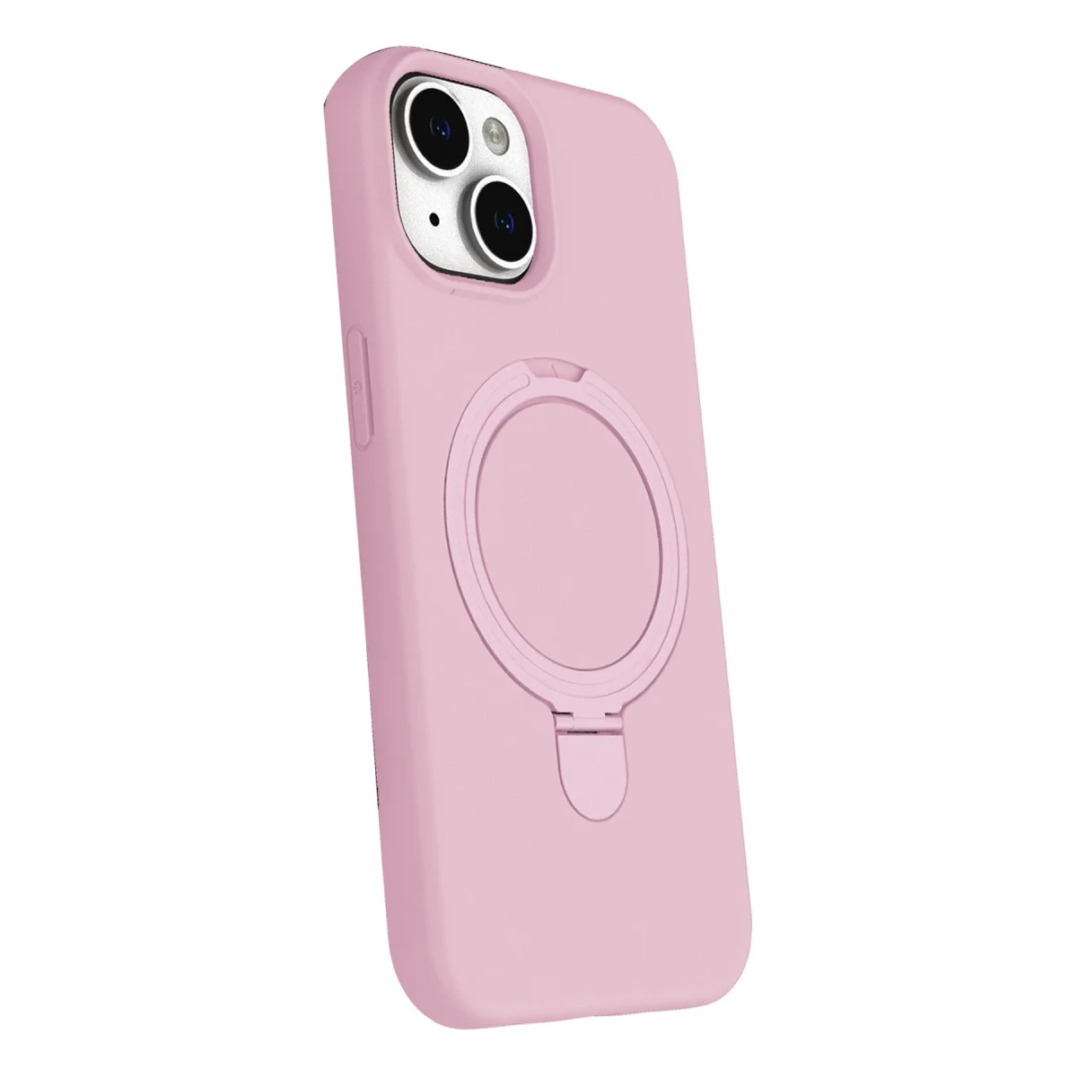 iPhone 14 Regal Magsafe Standlı Kapak - Açık Pembe