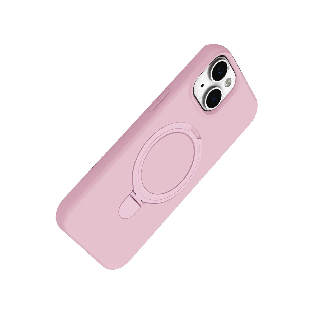 iPhone 14 Regal Magsafe Standlı Kapak - Açık Pembe