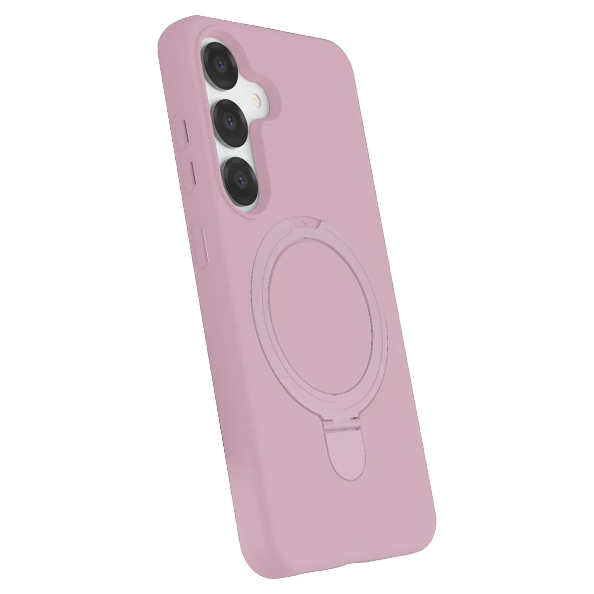 Galaxy S25 Regal Magsafe Standlı Kapak - Açık Pembe