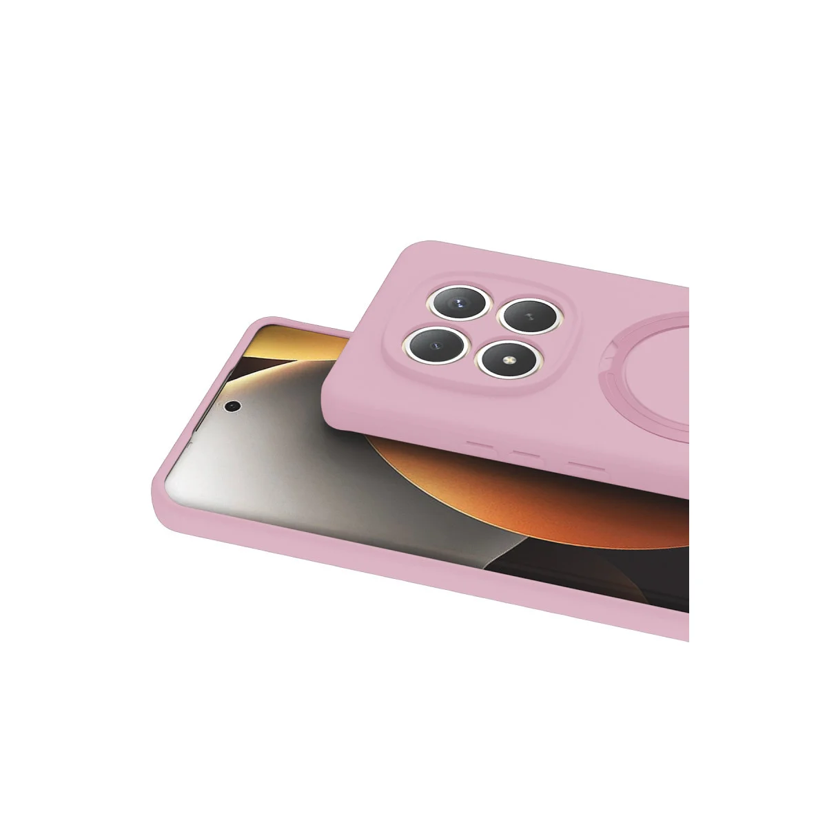 Redmi Note 15 Pro 4G Regal Magsafe Standlı Kapak - Açık Pembe