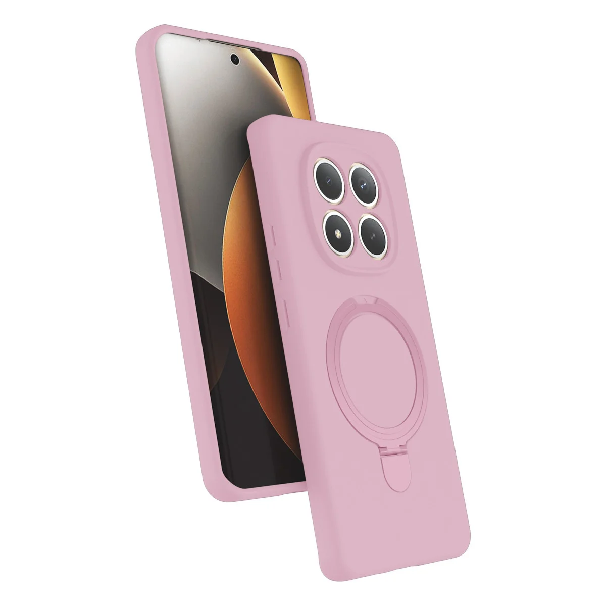 Redmi Note 15 4G Regal Magsafe Standlı Kapak - Açık Pembe