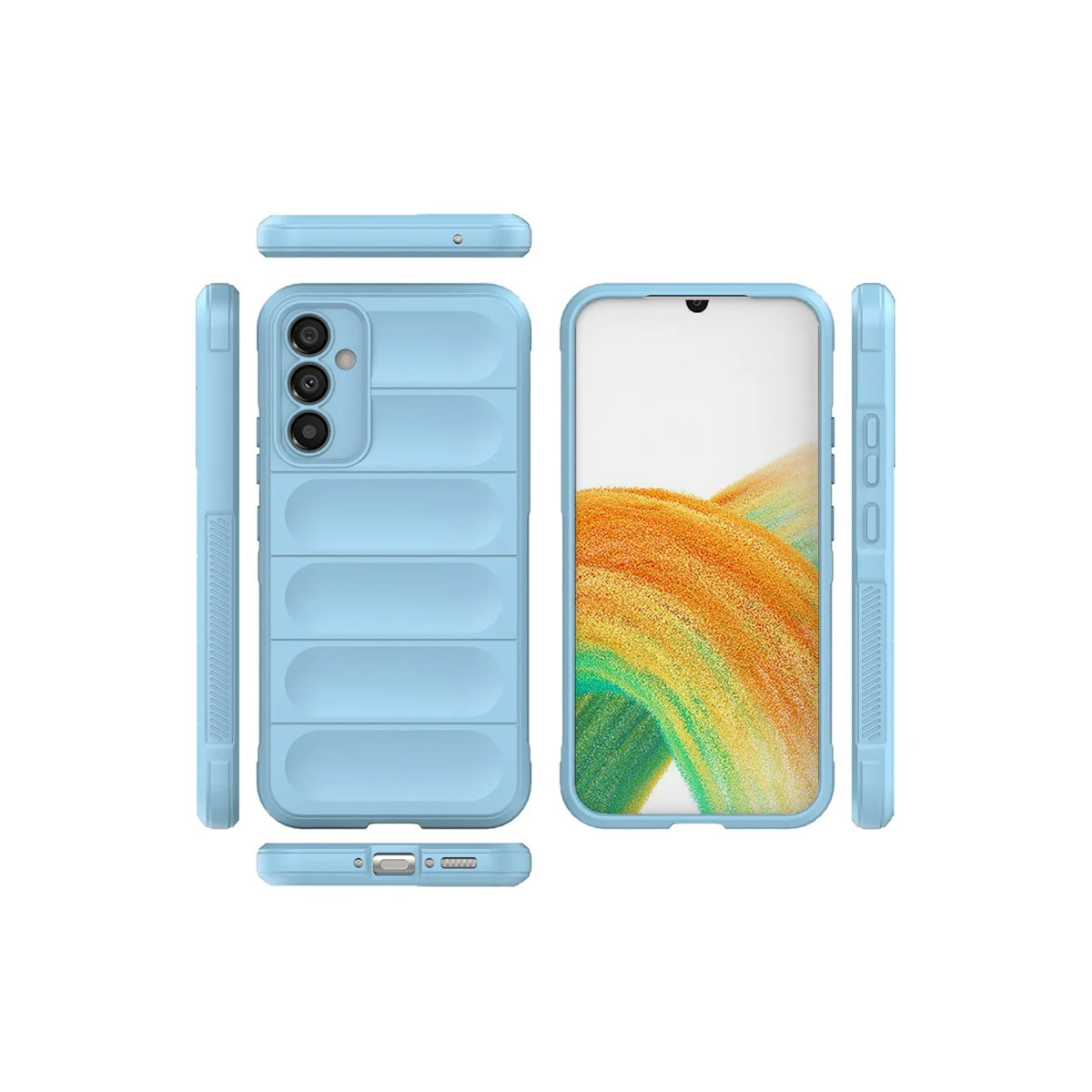 Galaxy A05S Kılıf Optimum Silikon - Sky Blue