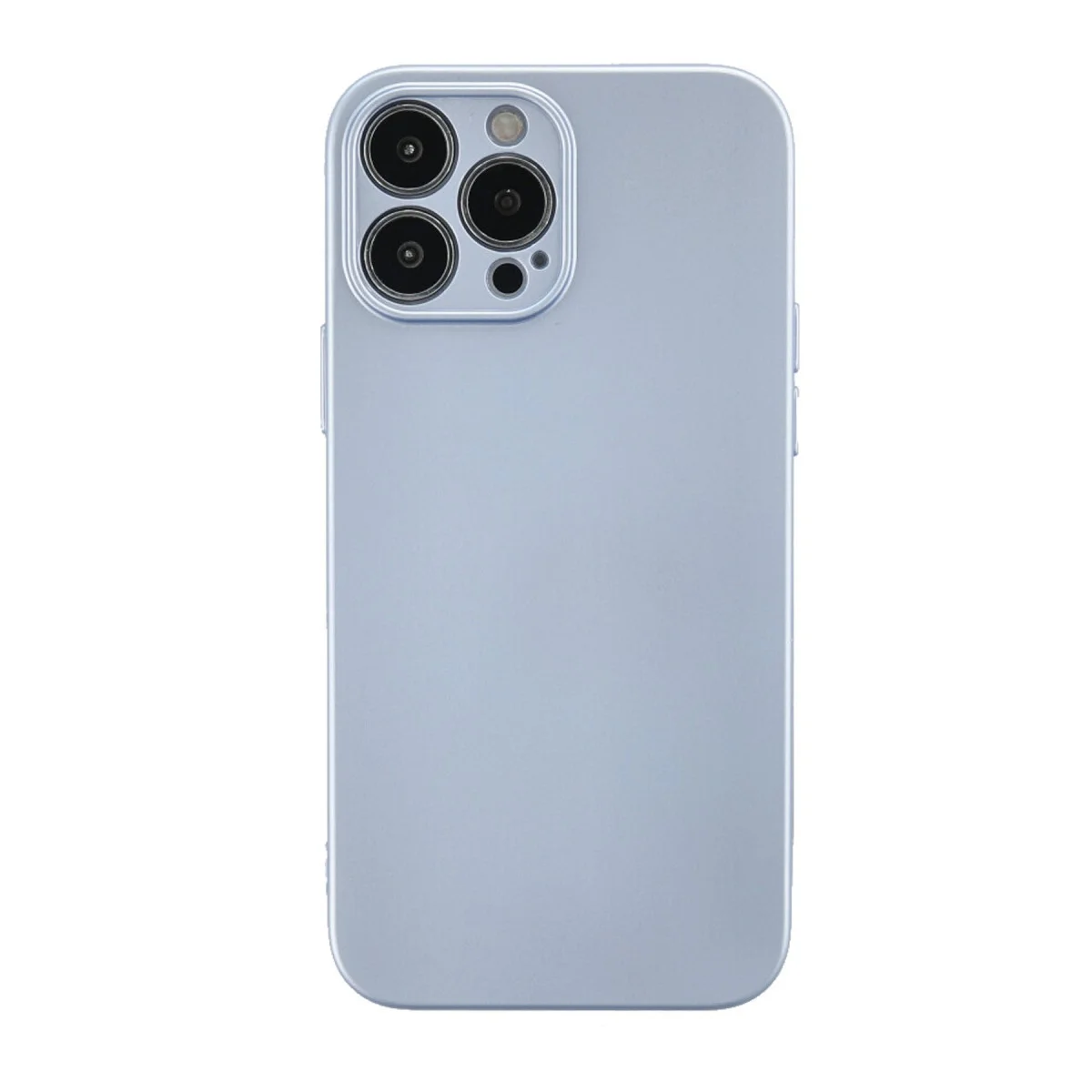 iPhone 13 Pro Kılıf Nano içi Kadife Silikon - Sky Blue