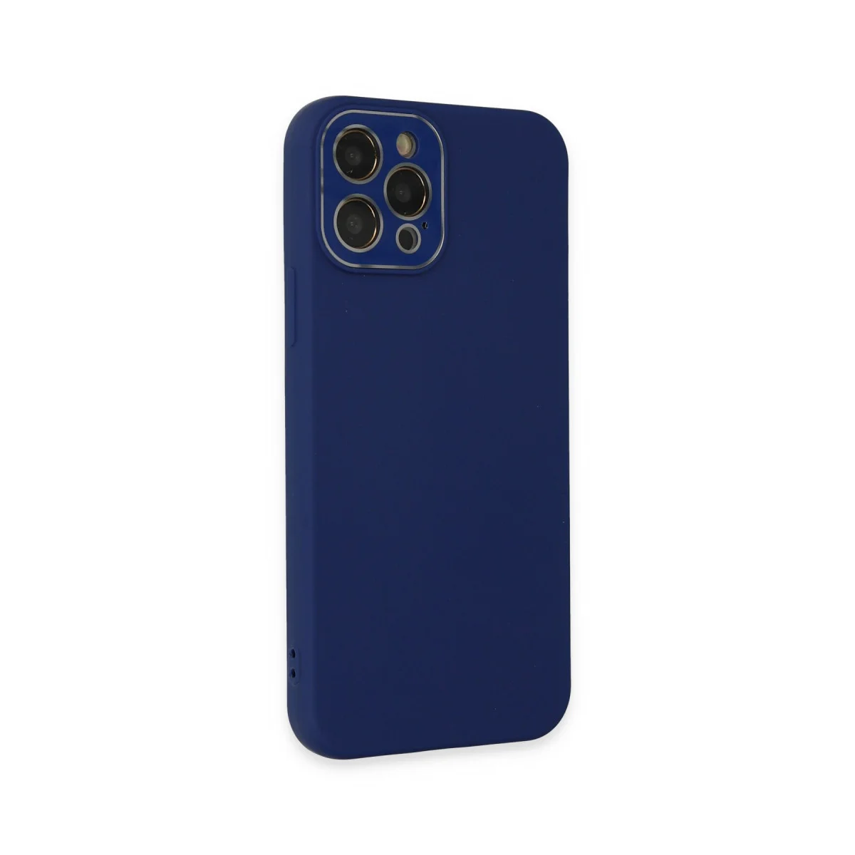 iPhone 12 Pro Kılıf Lansman Glass Kapak - Sky Blue