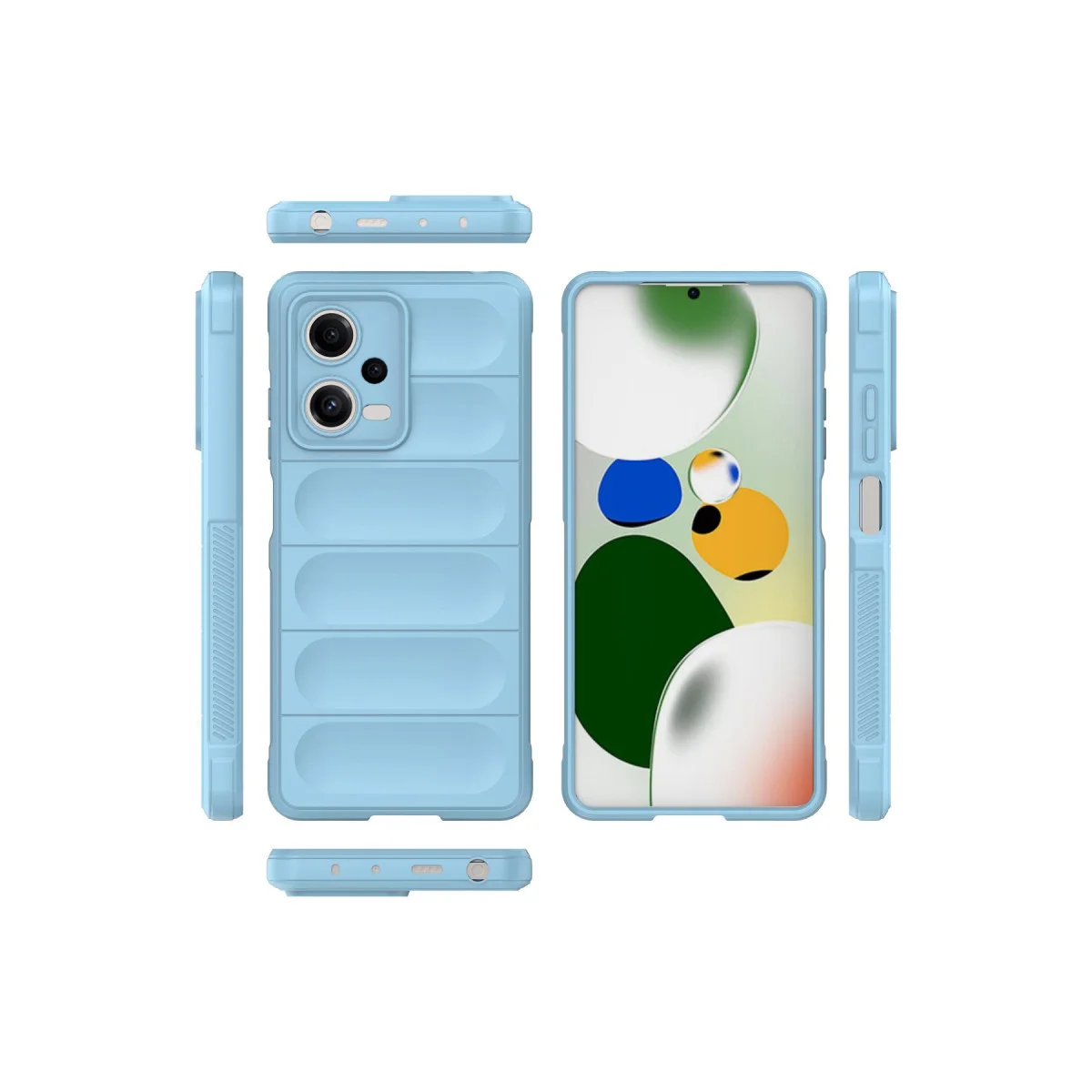 Poco X5 5G Kılıf Optimum Silikon - Sky Blue