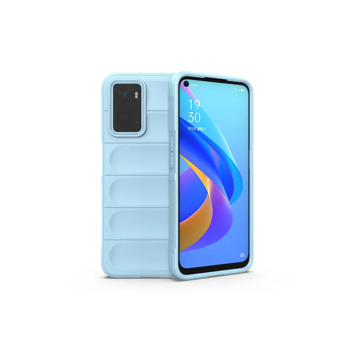 Realme 9i 4G Kılıf Optimum Silikon - Sky Blue
