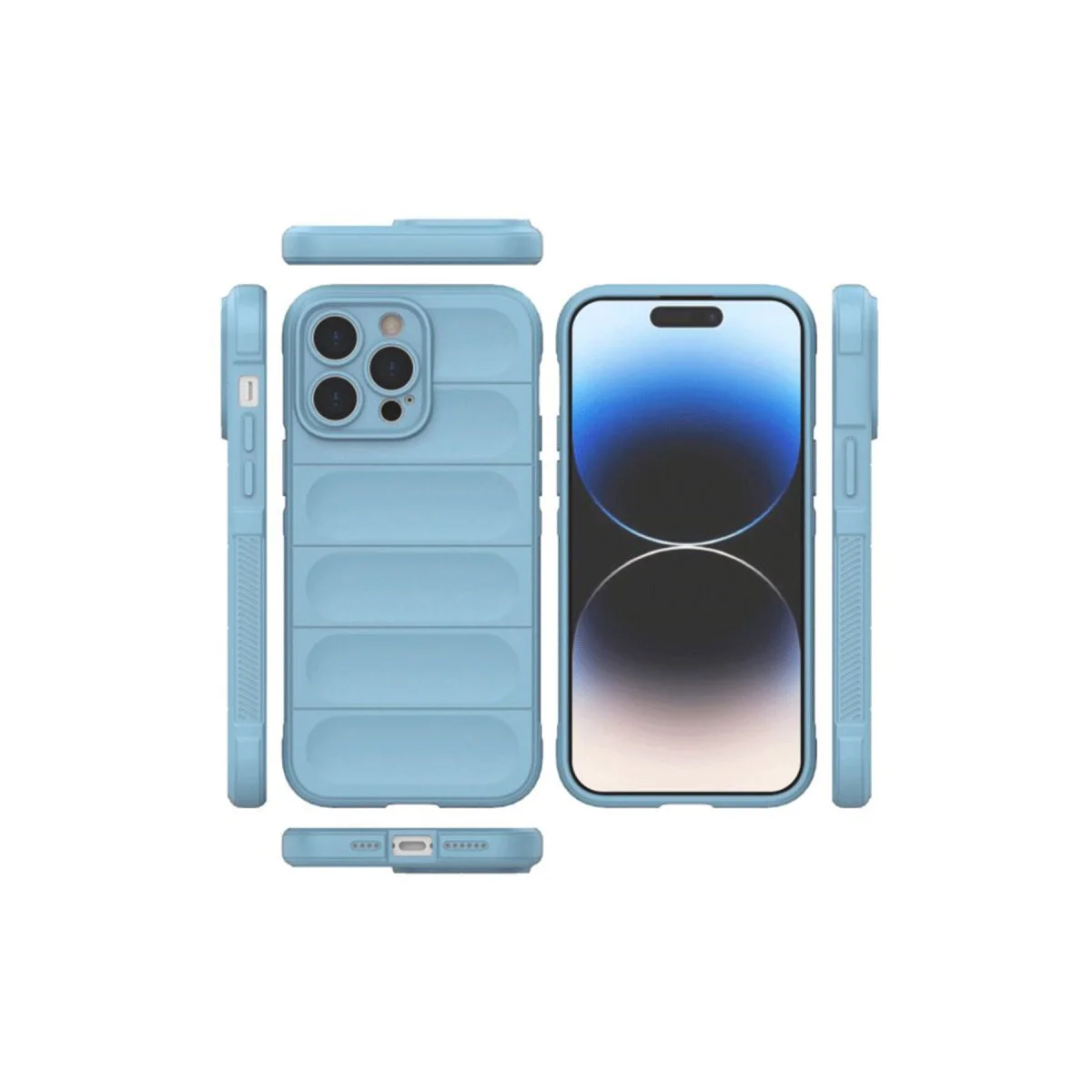 iPhone 15 Pro Max Kılıf Optimum Silikon - Sky Blue
